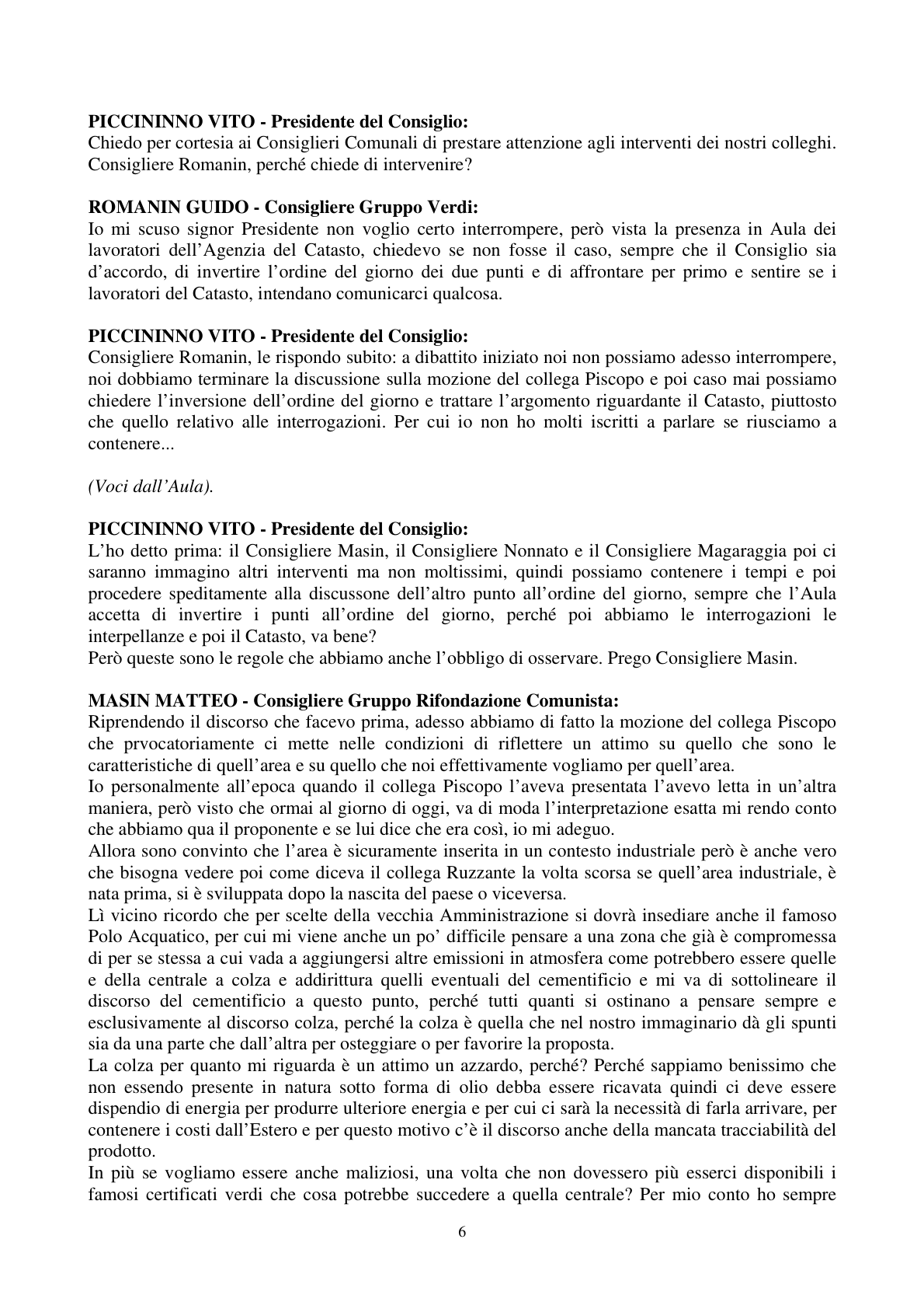 Pagina 7 del verbale