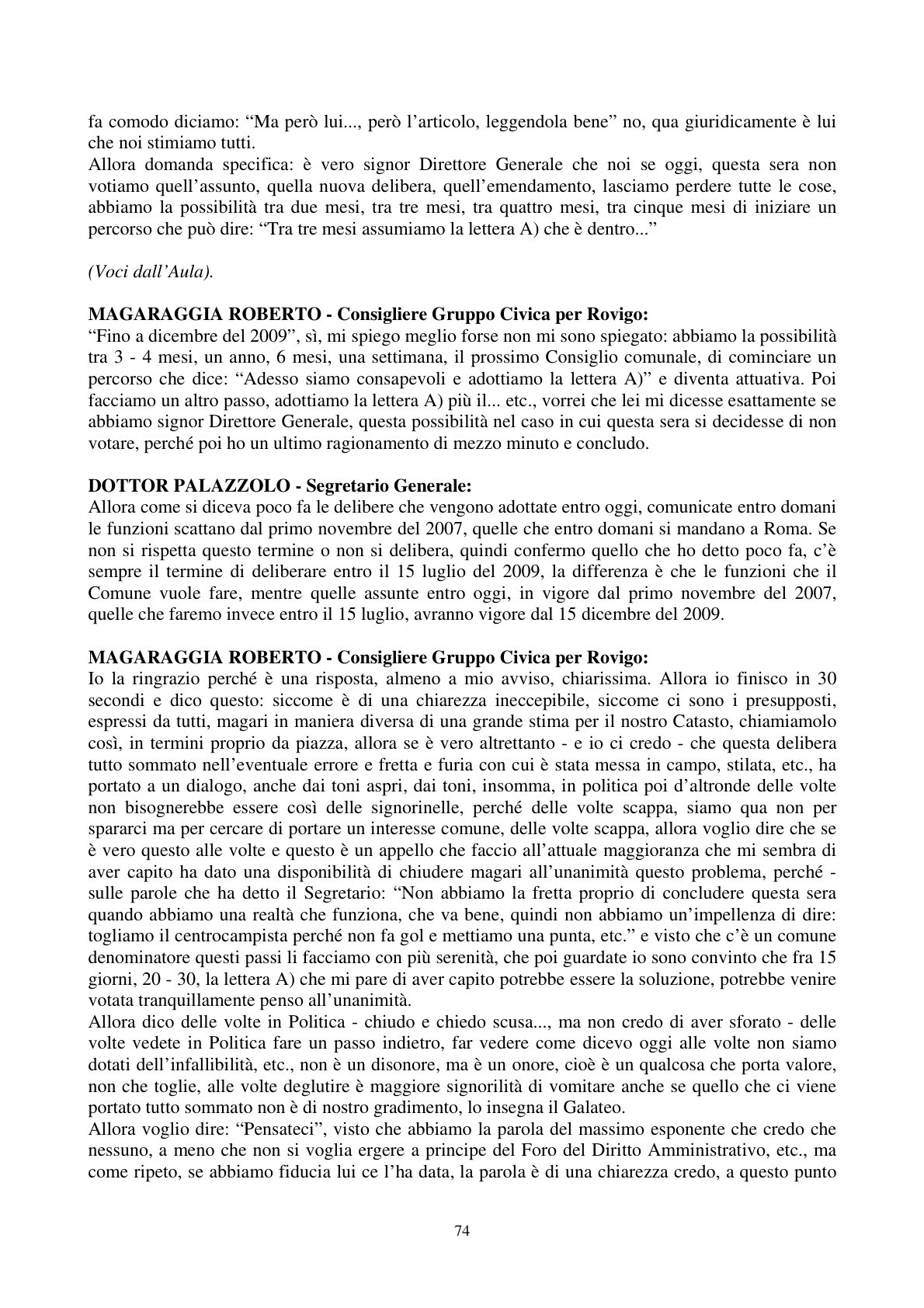 Pagina 75 del verbale