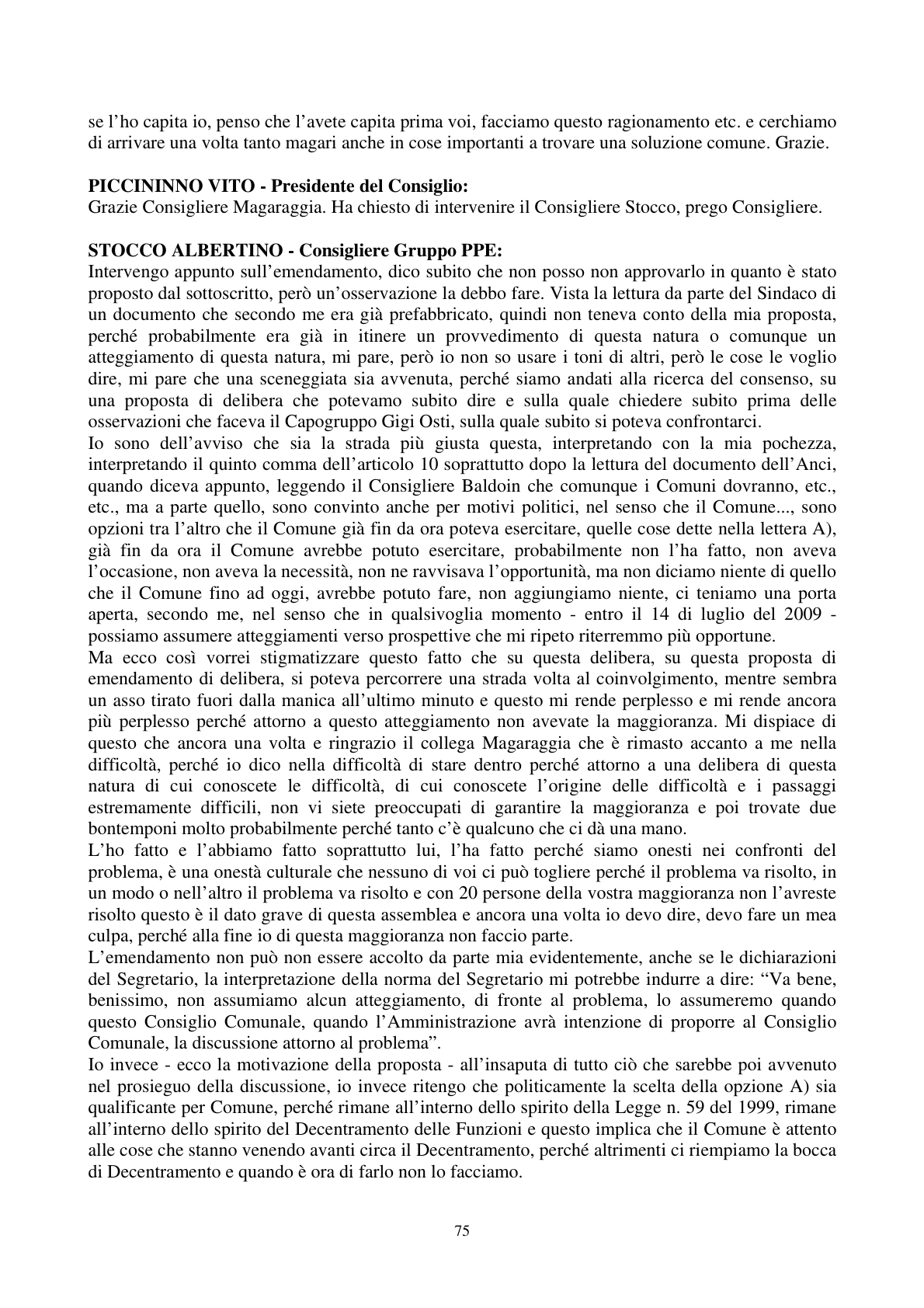 Pagina 76 del verbale