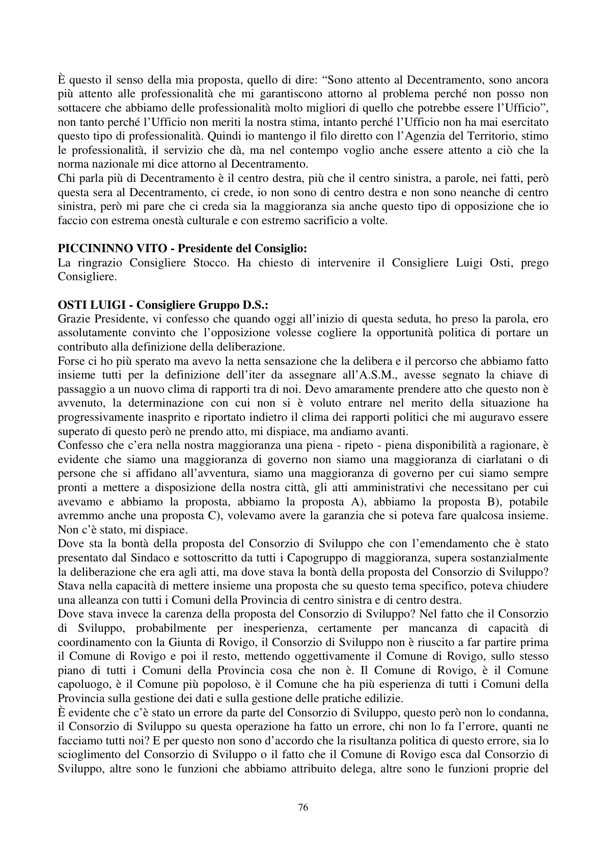 Pagina 77 del verbale