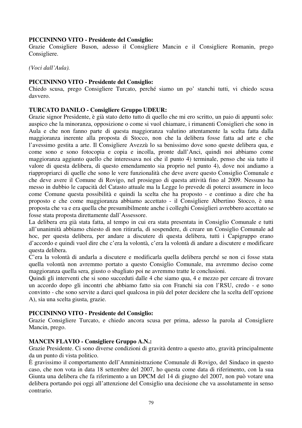 Pagina 80 del verbale