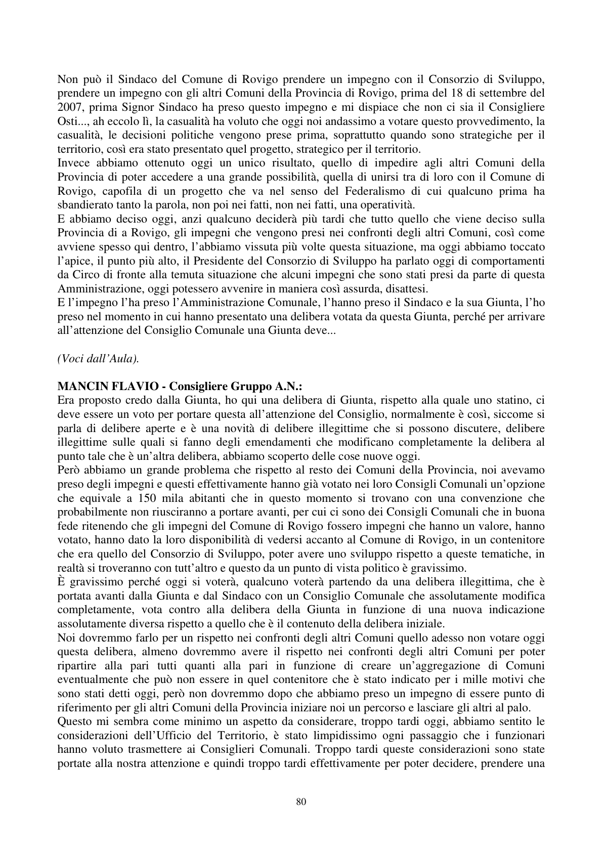 Pagina 81 del verbale