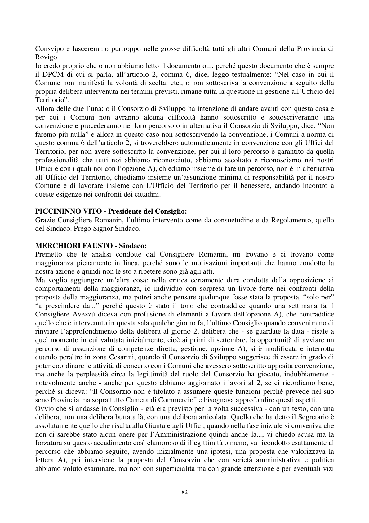 Pagina 83 del verbale