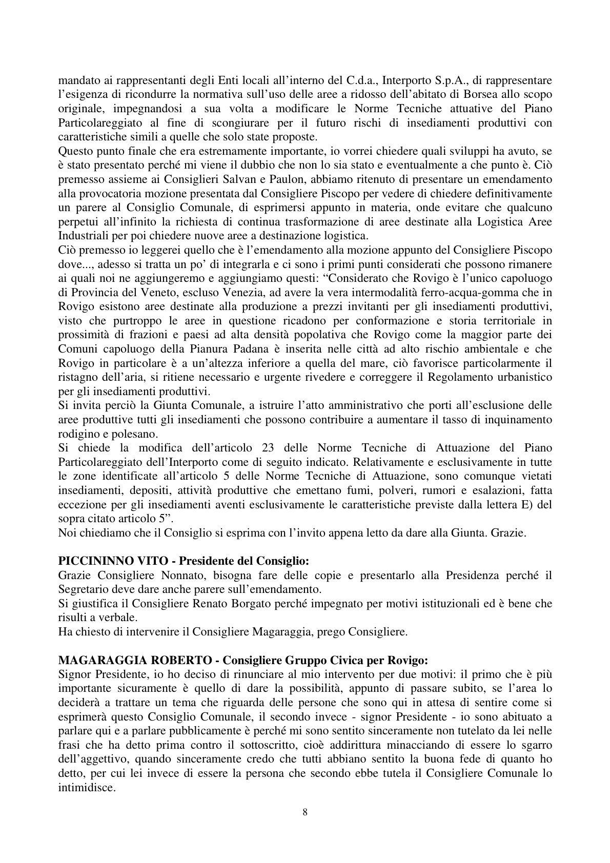 Pagina 9 del verbale