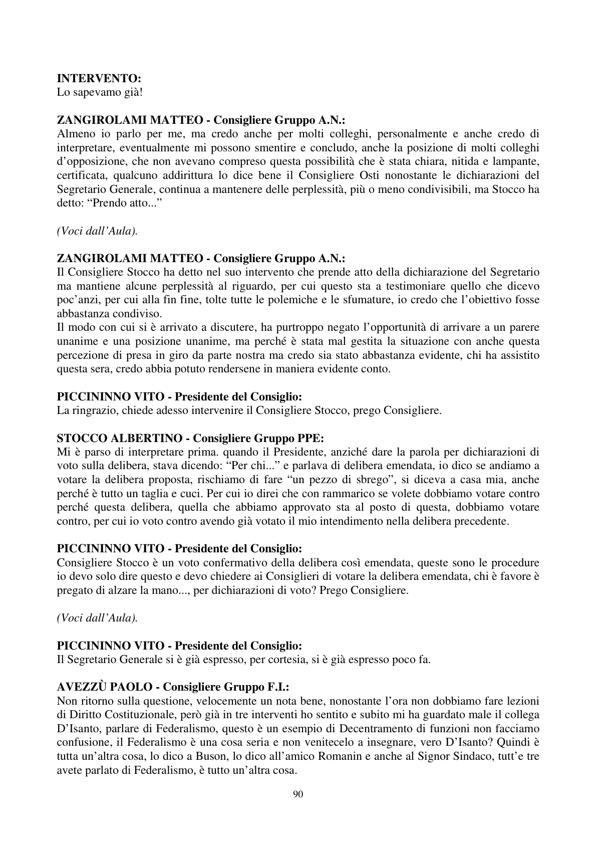 Pagina 91 del verbale