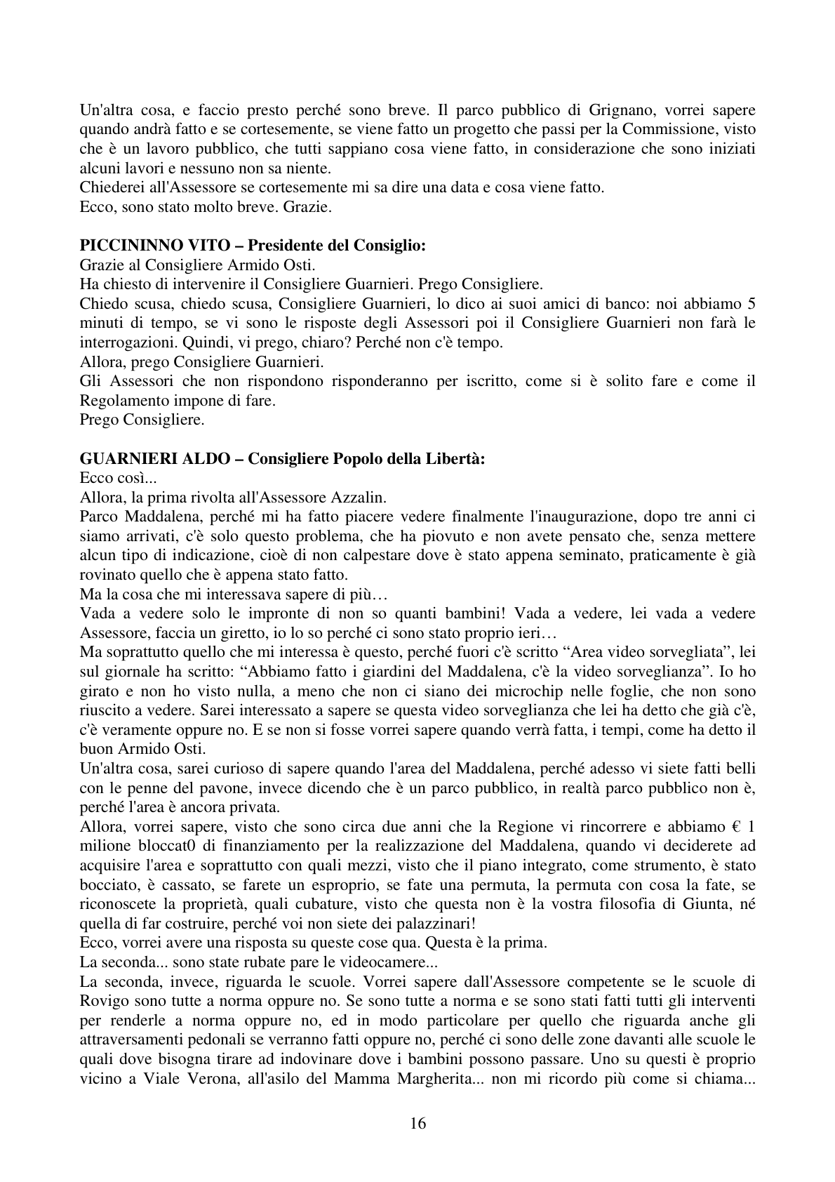 Pagina 16 del verbale