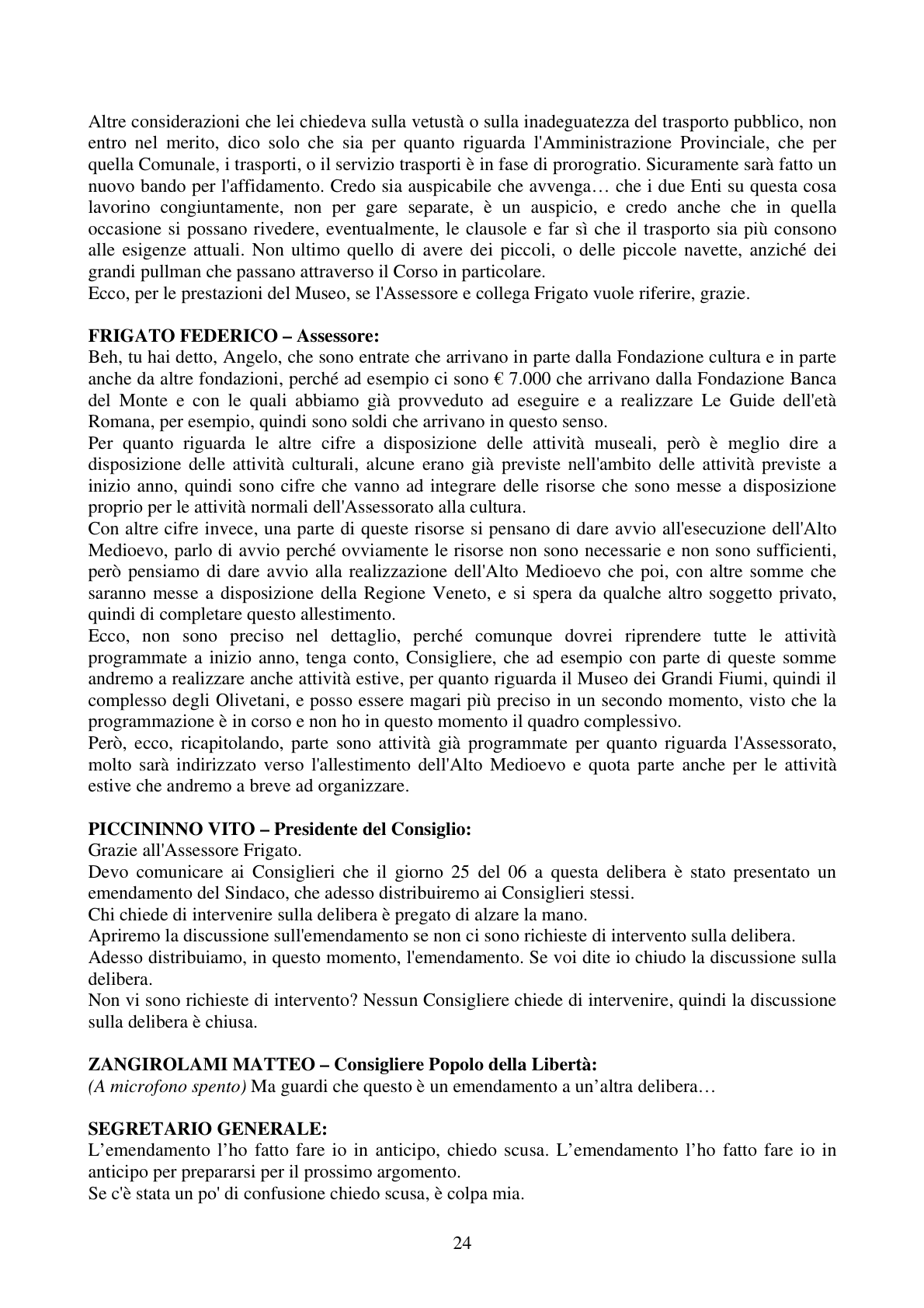 Pagina 24 del verbale