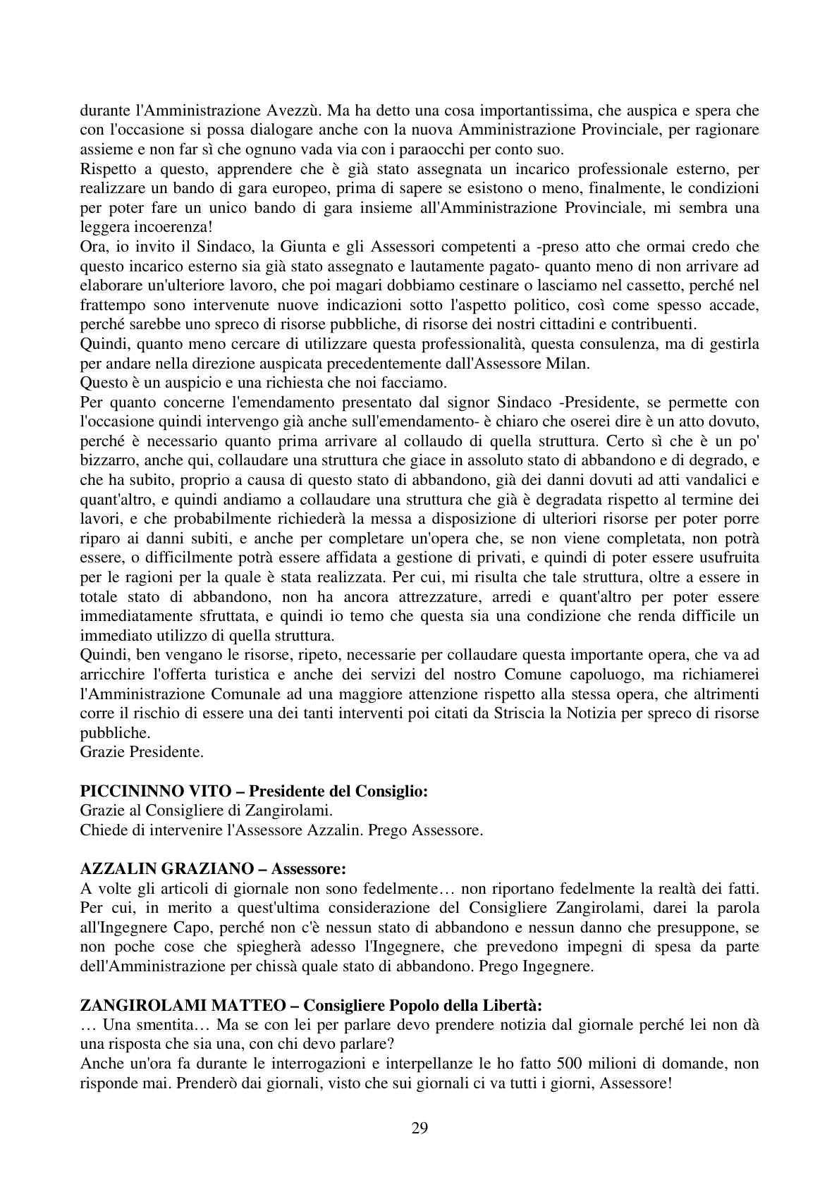 Pagina 29 del verbale