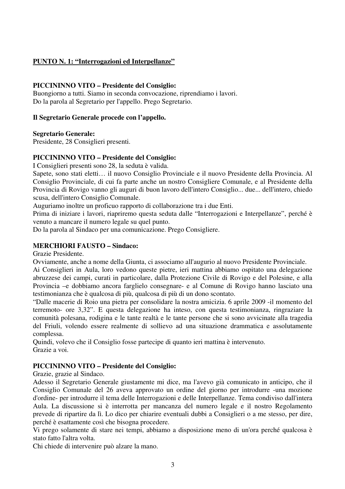 Pagina 3 del verbale