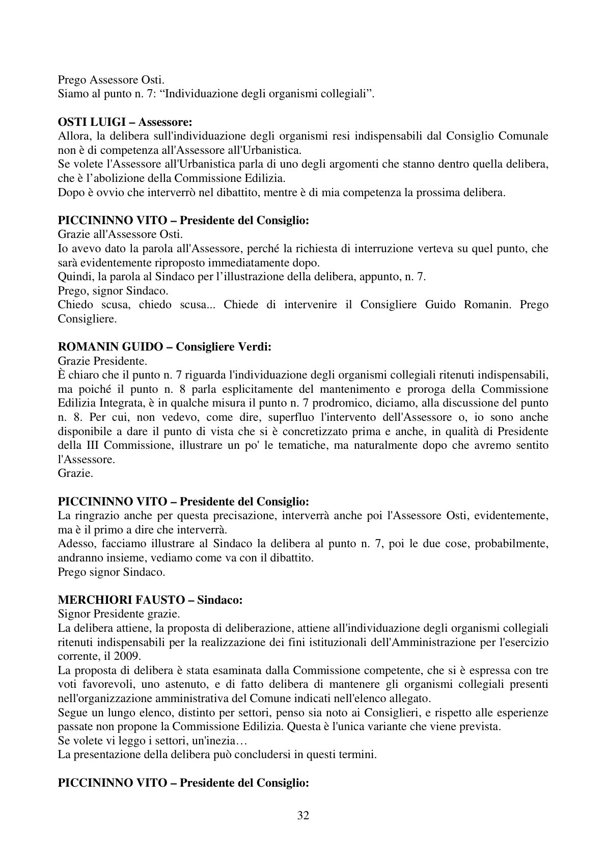 Pagina 32 del verbale