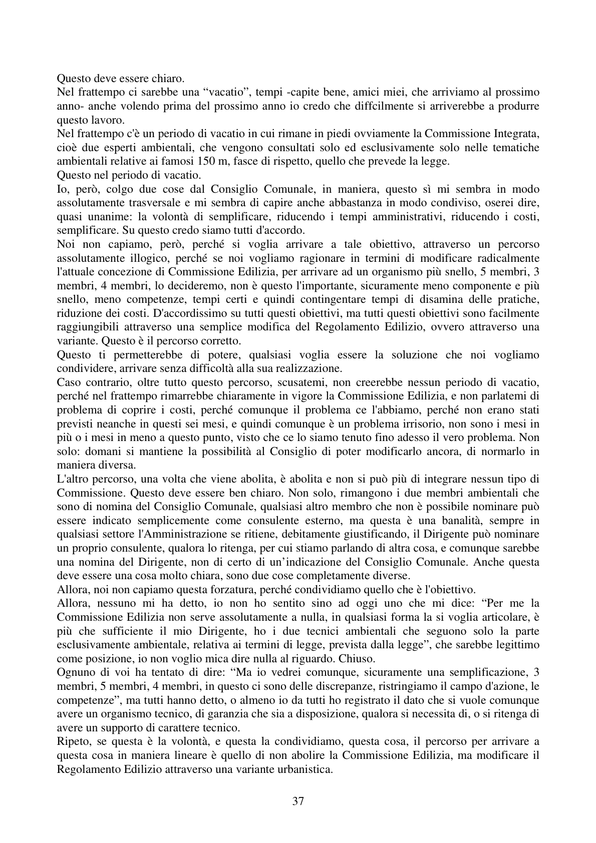 Pagina 37 del verbale