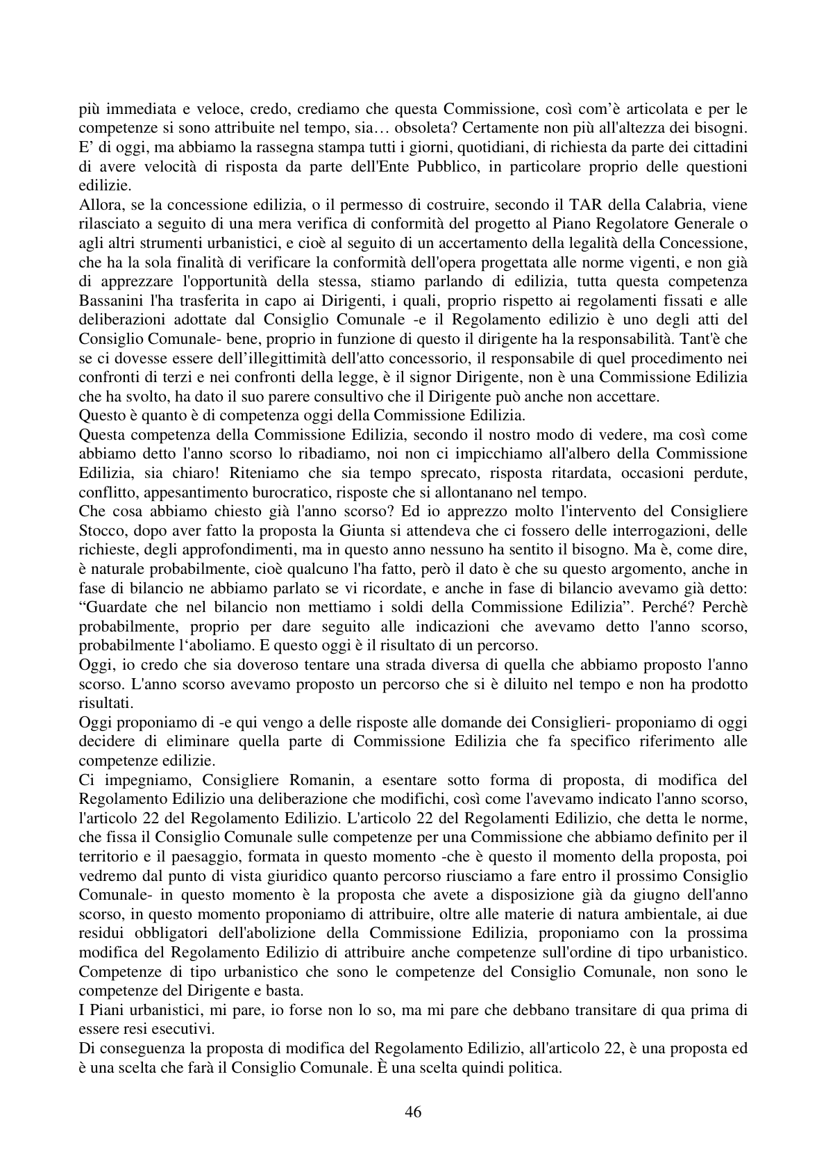 Pagina 46 del verbale