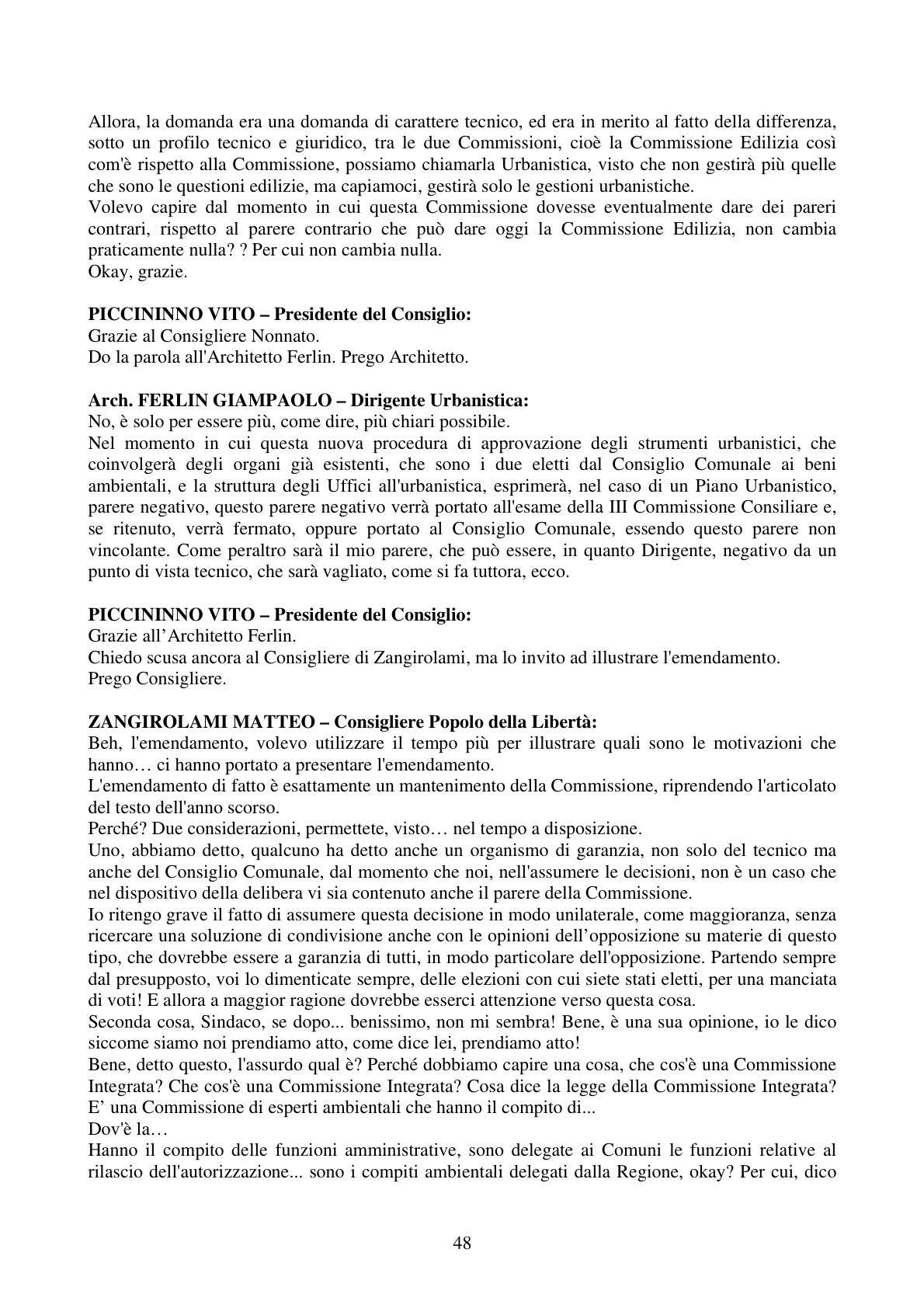 Pagina 48 del verbale