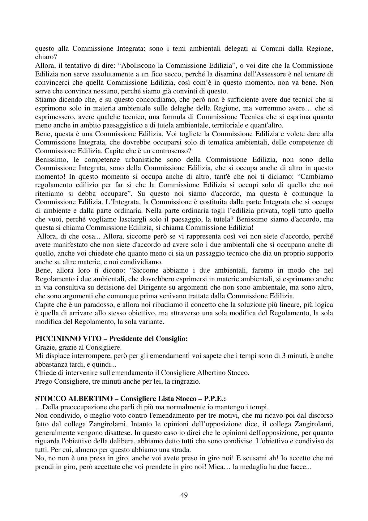 Pagina 49 del verbale