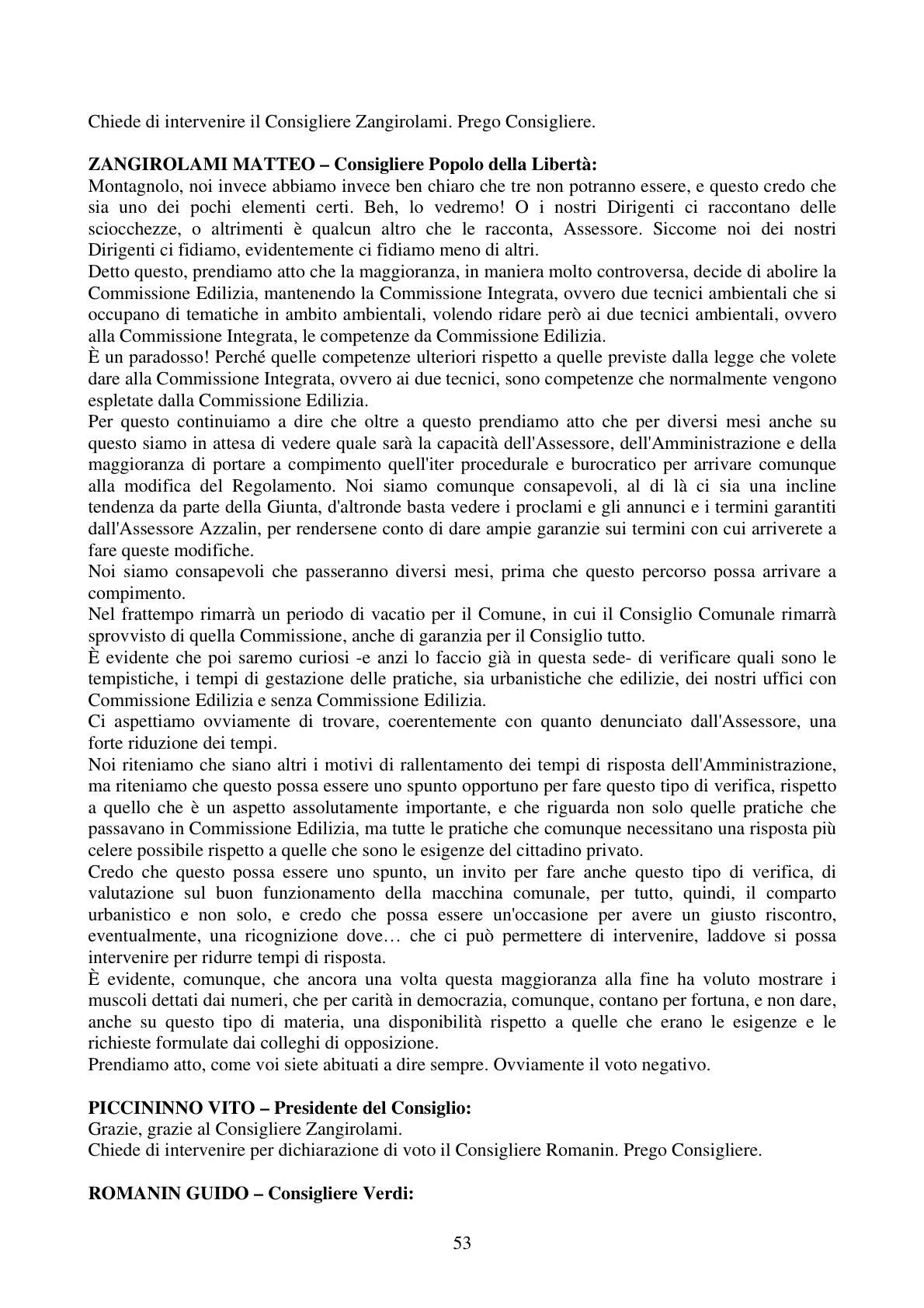 Pagina 53 del verbale