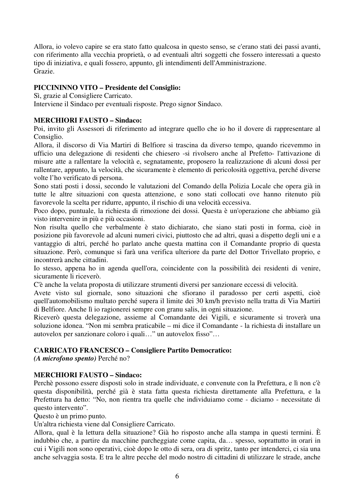Pagina 6 del verbale