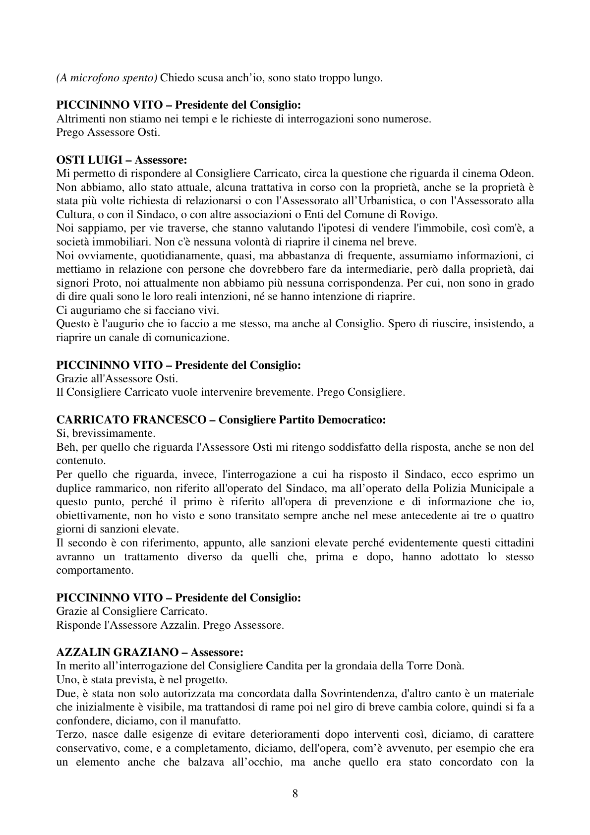 Pagina 8 del verbale