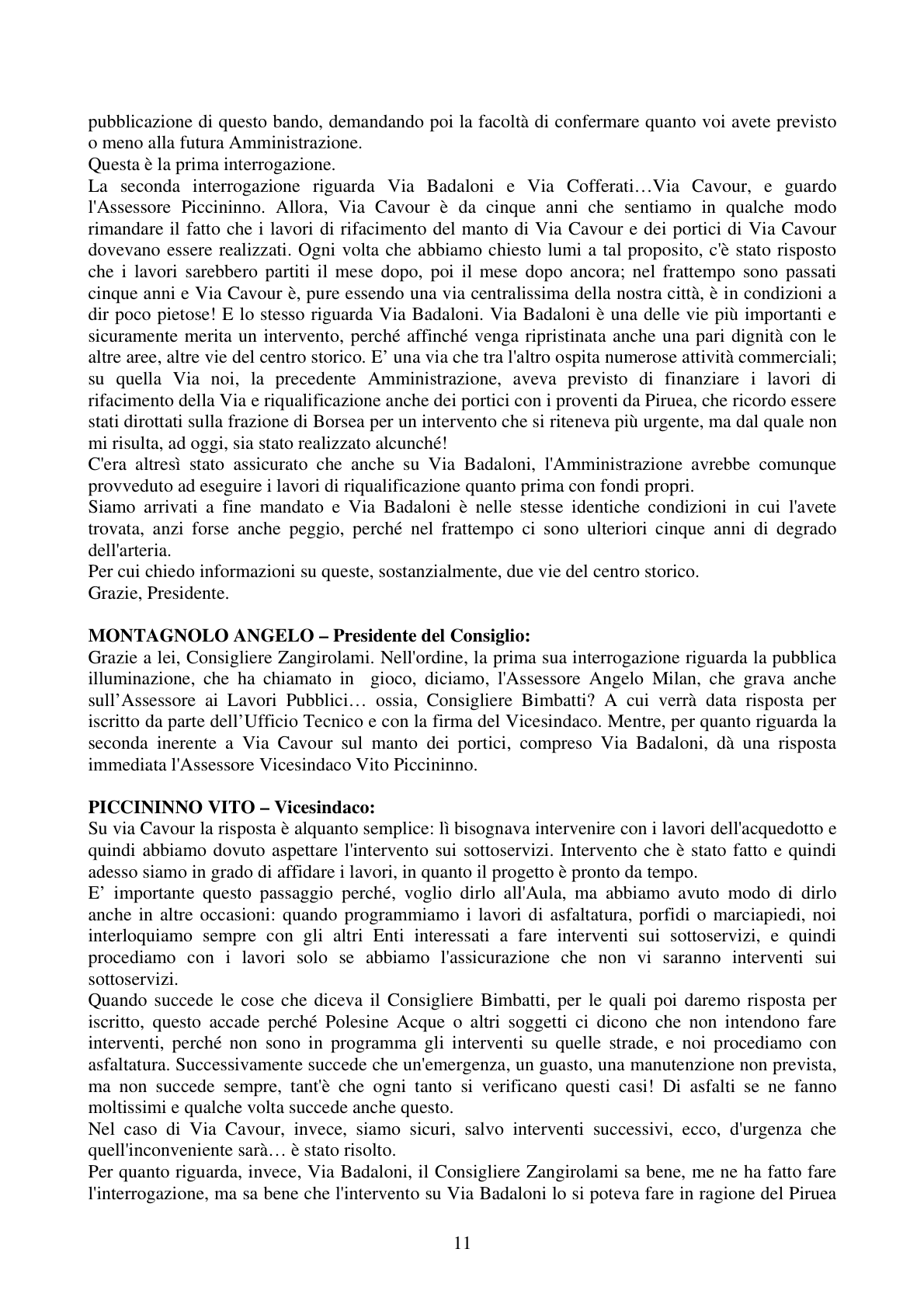 Pagina 11 del verbale
