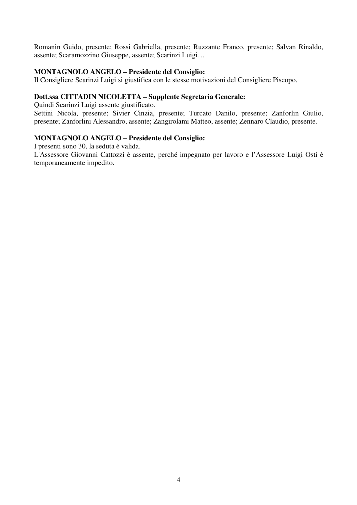 Pagina 4 del verbale