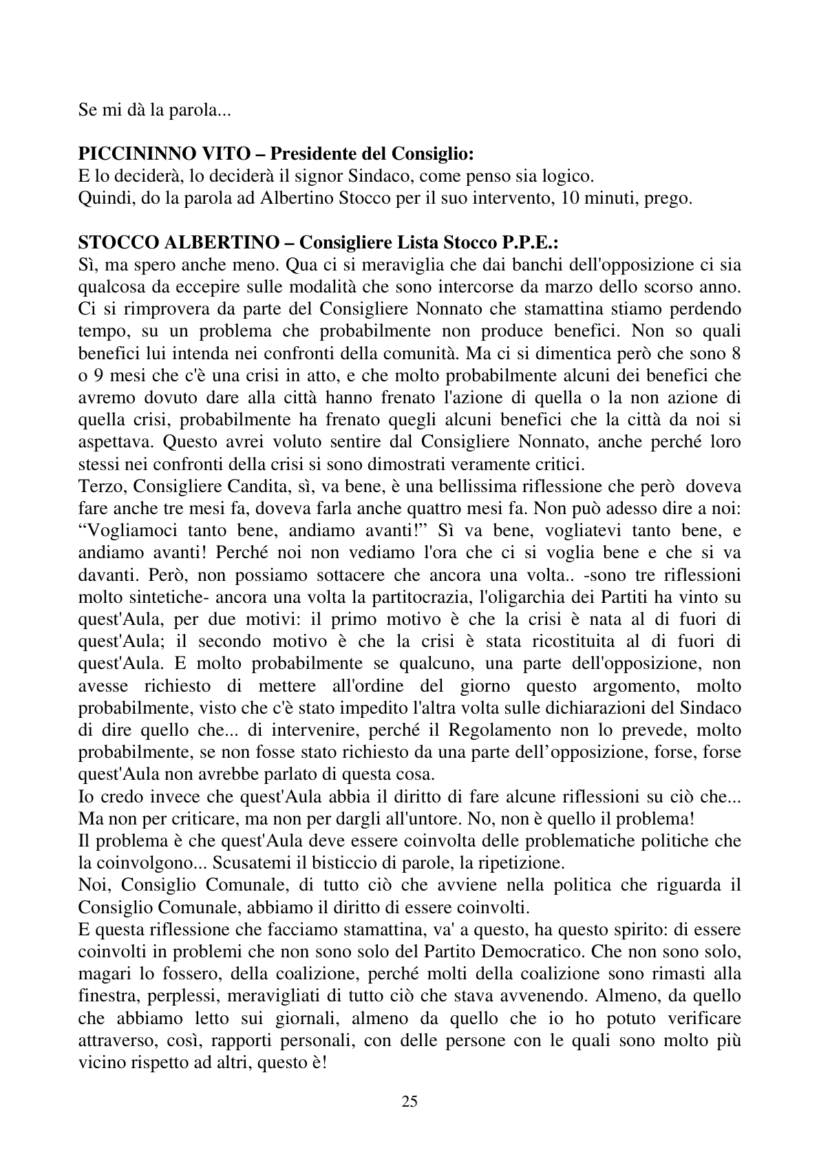 Pagina 25 del verbale