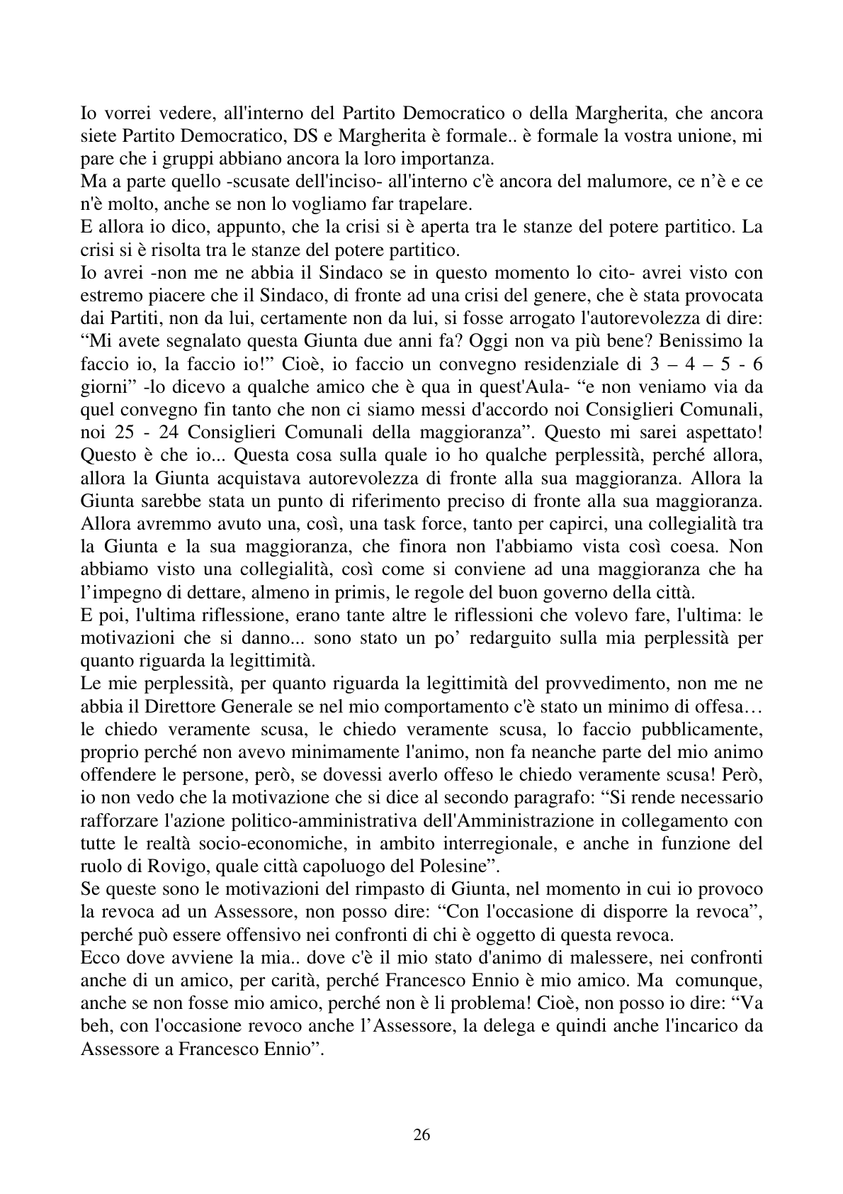 Pagina 26 del verbale