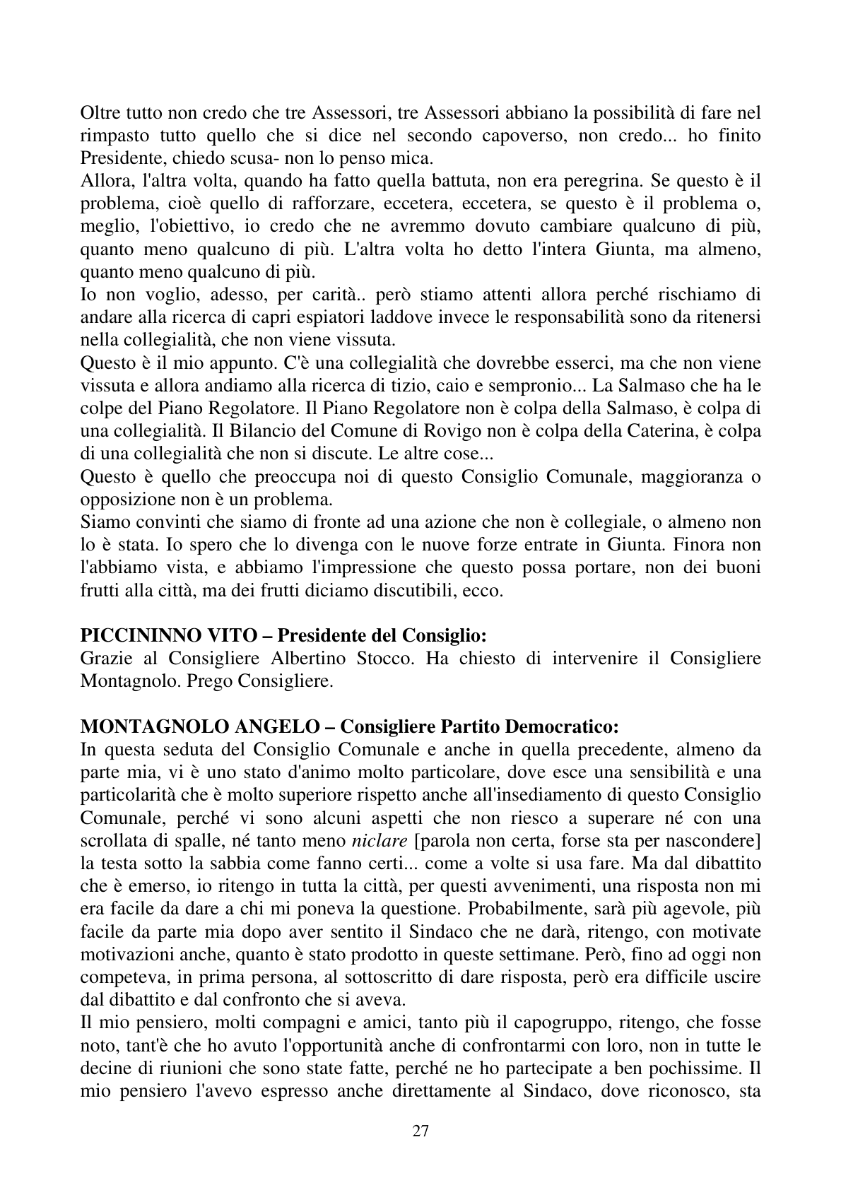 Pagina 27 del verbale