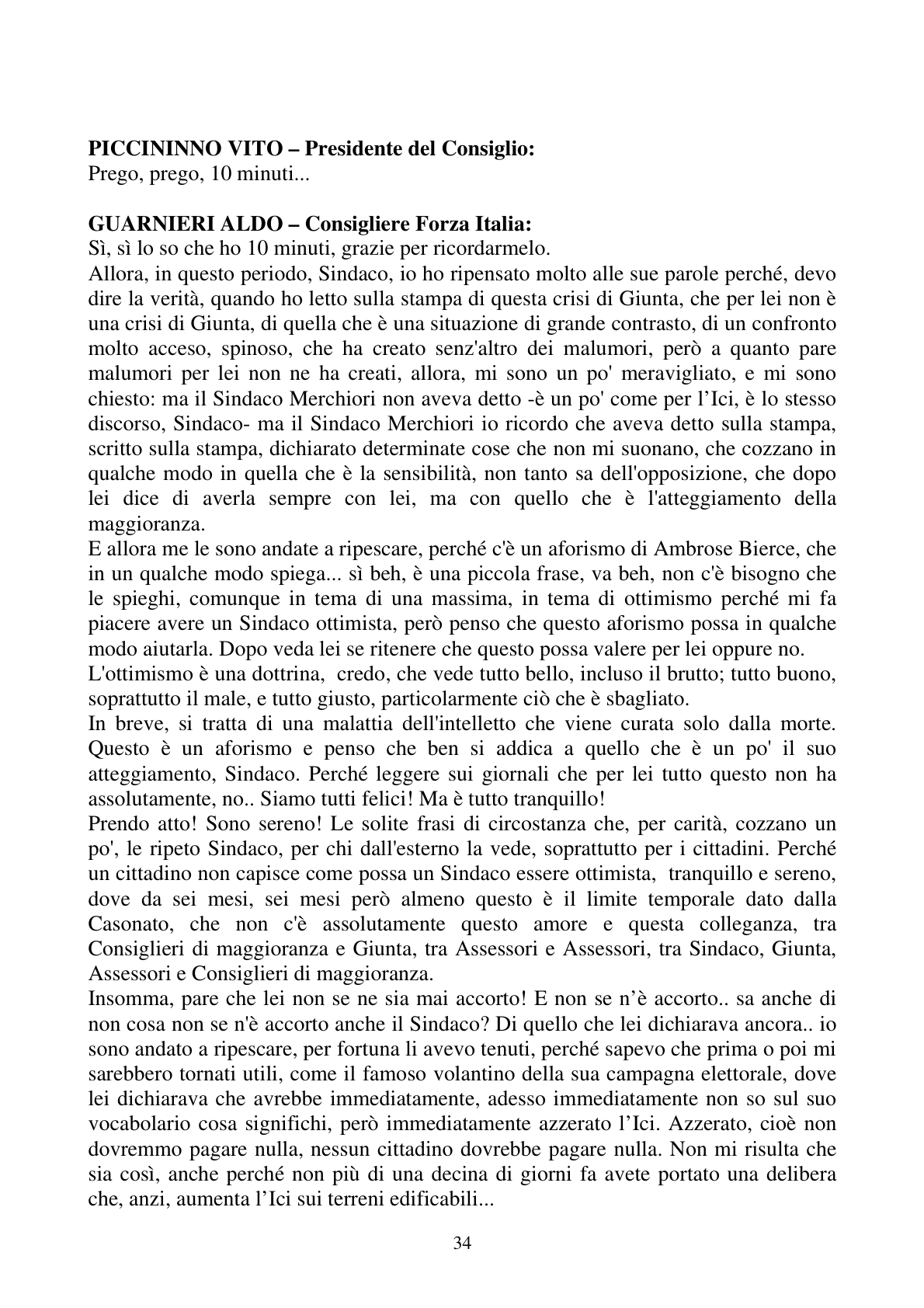 Pagina 34 del verbale