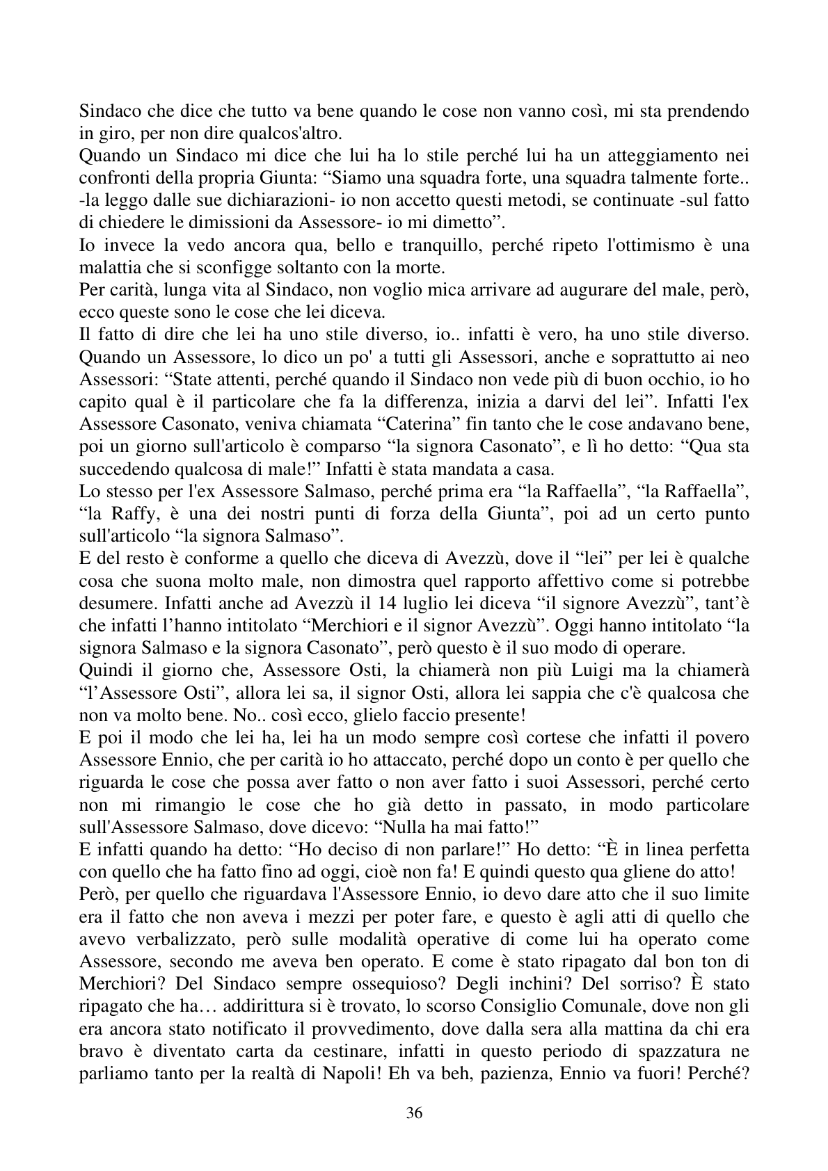 Pagina 36 del verbale