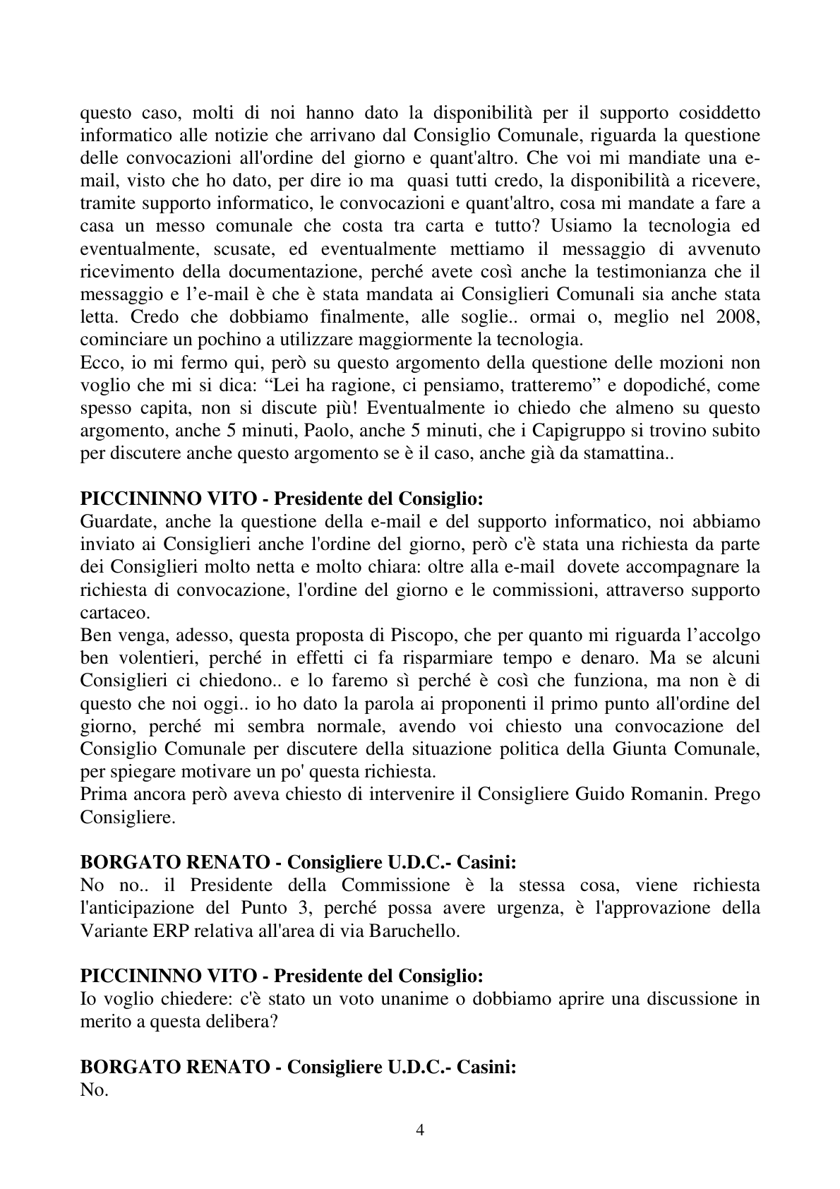 Pagina 4 del verbale