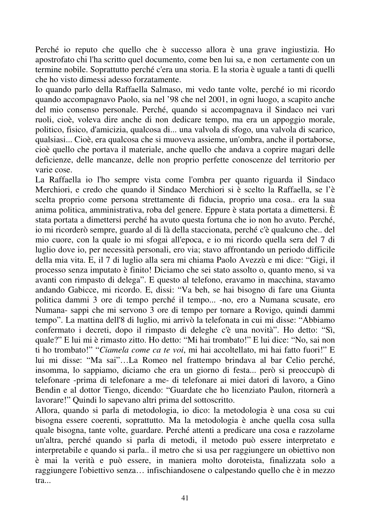 Pagina 41 del verbale