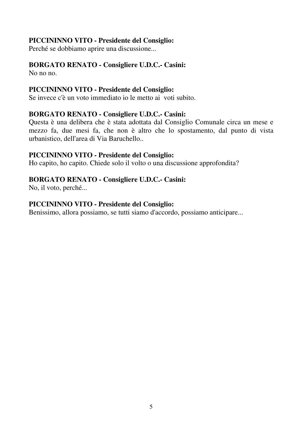 Pagina 5 del verbale