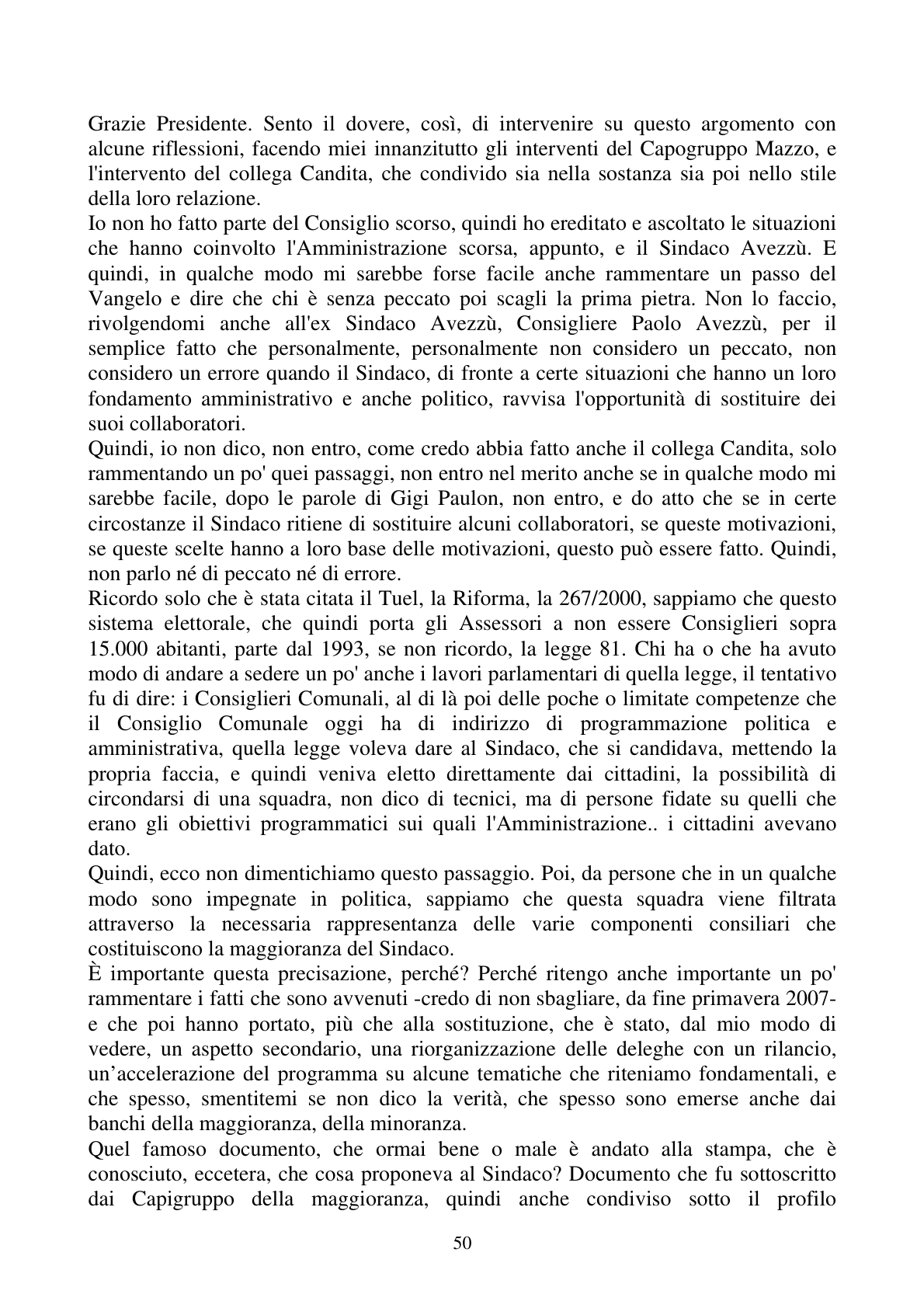 Pagina 50 del verbale