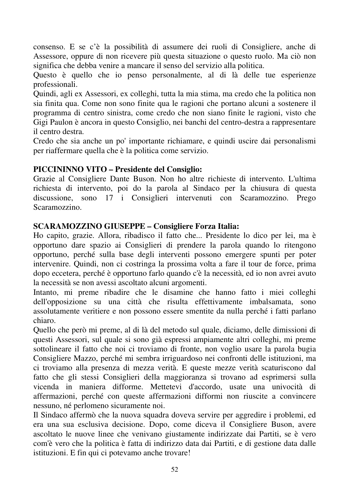 Pagina 52 del verbale