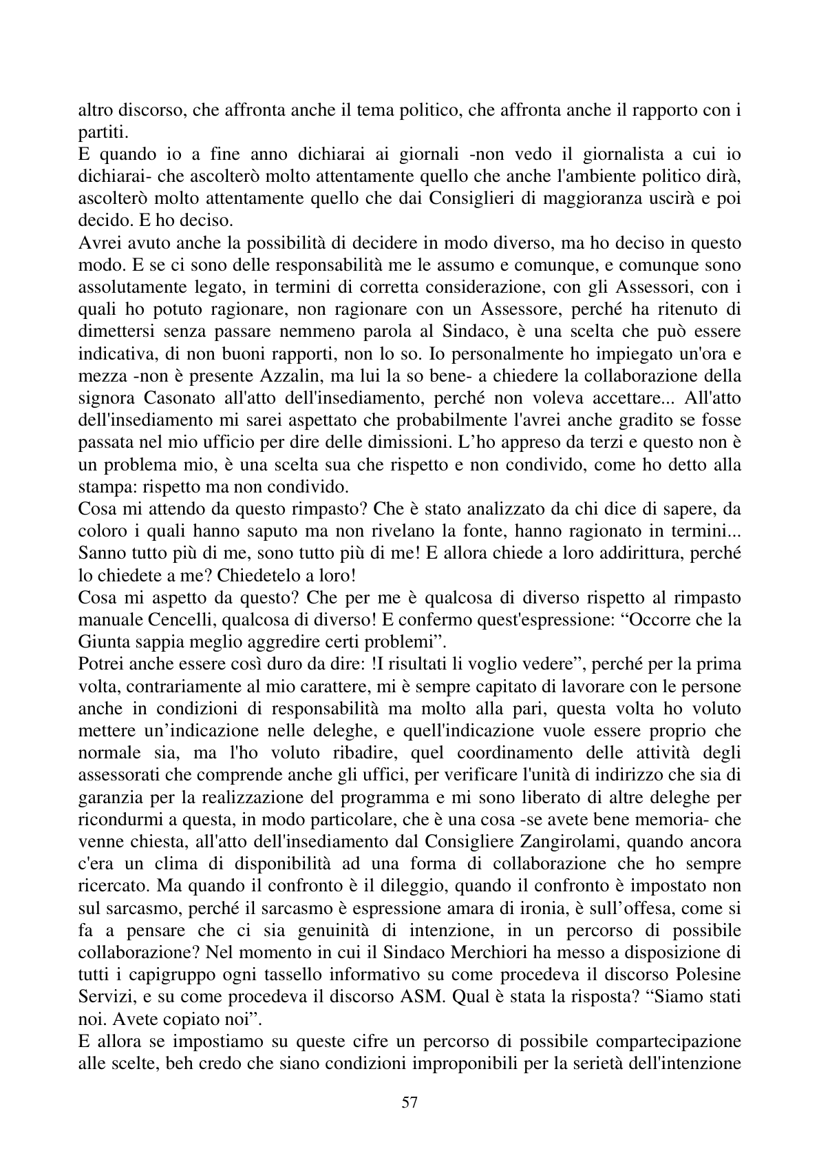 Pagina 57 del verbale