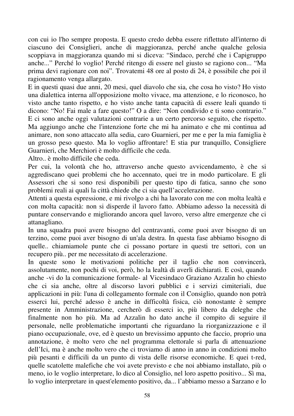 Pagina 58 del verbale