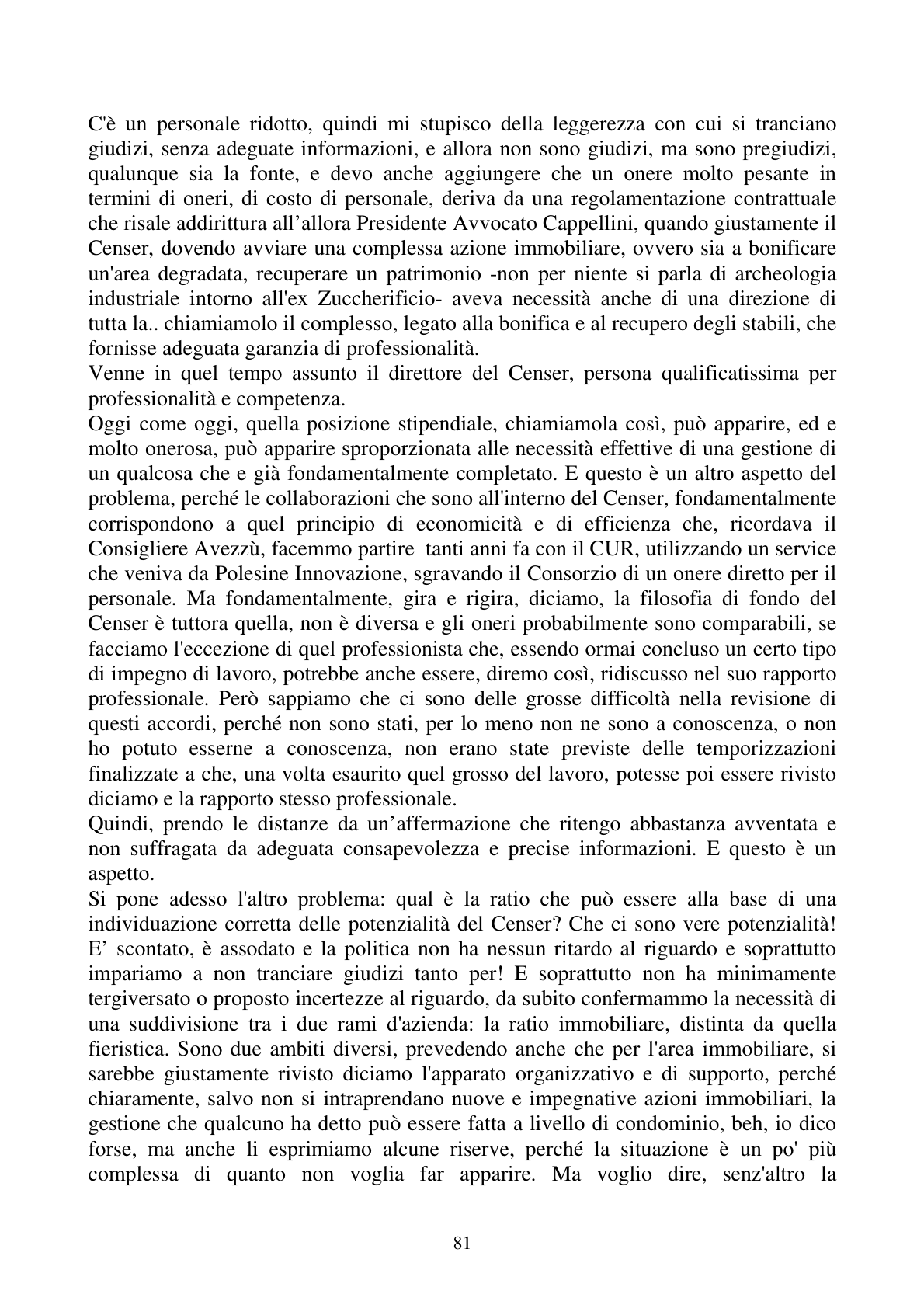 Pagina 81 del verbale