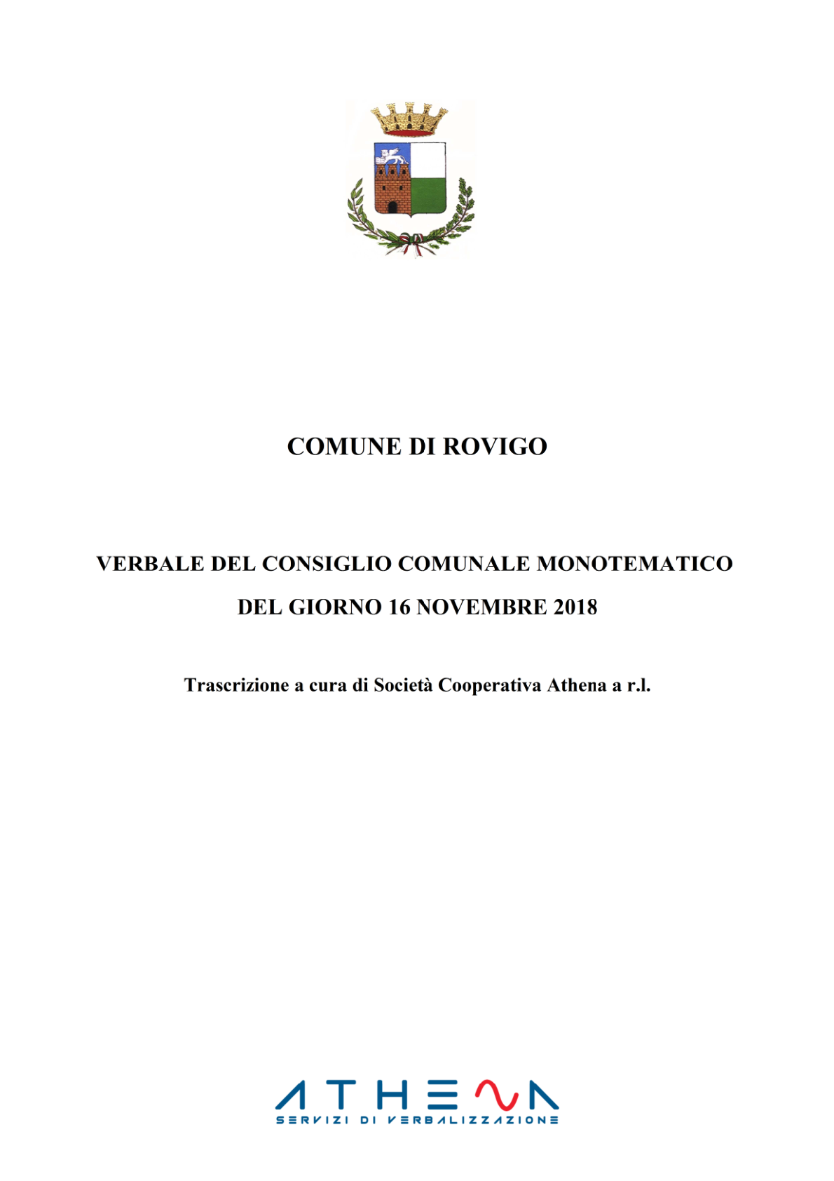 Pagina 1 del verbale