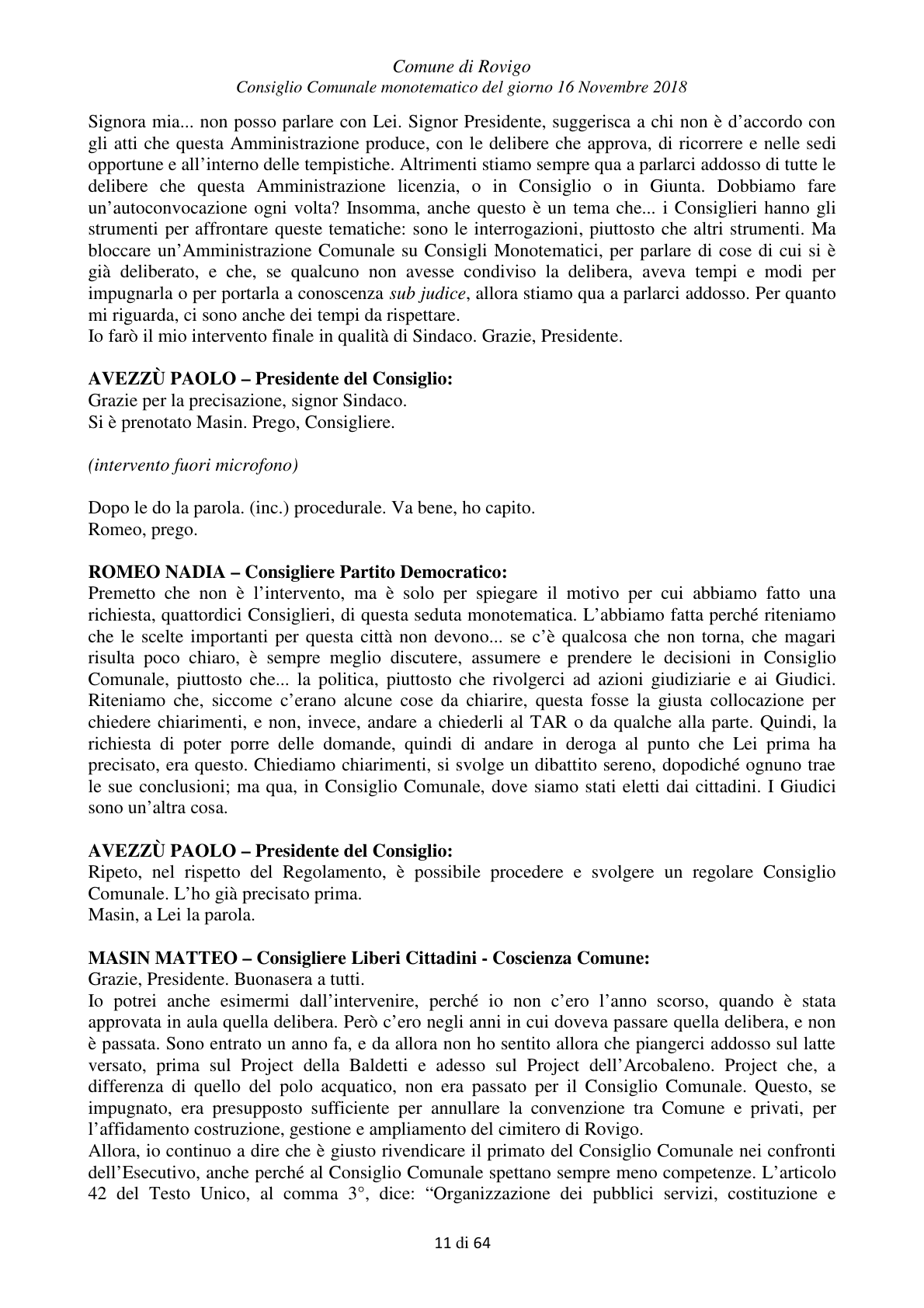 Pagina 11 del verbale