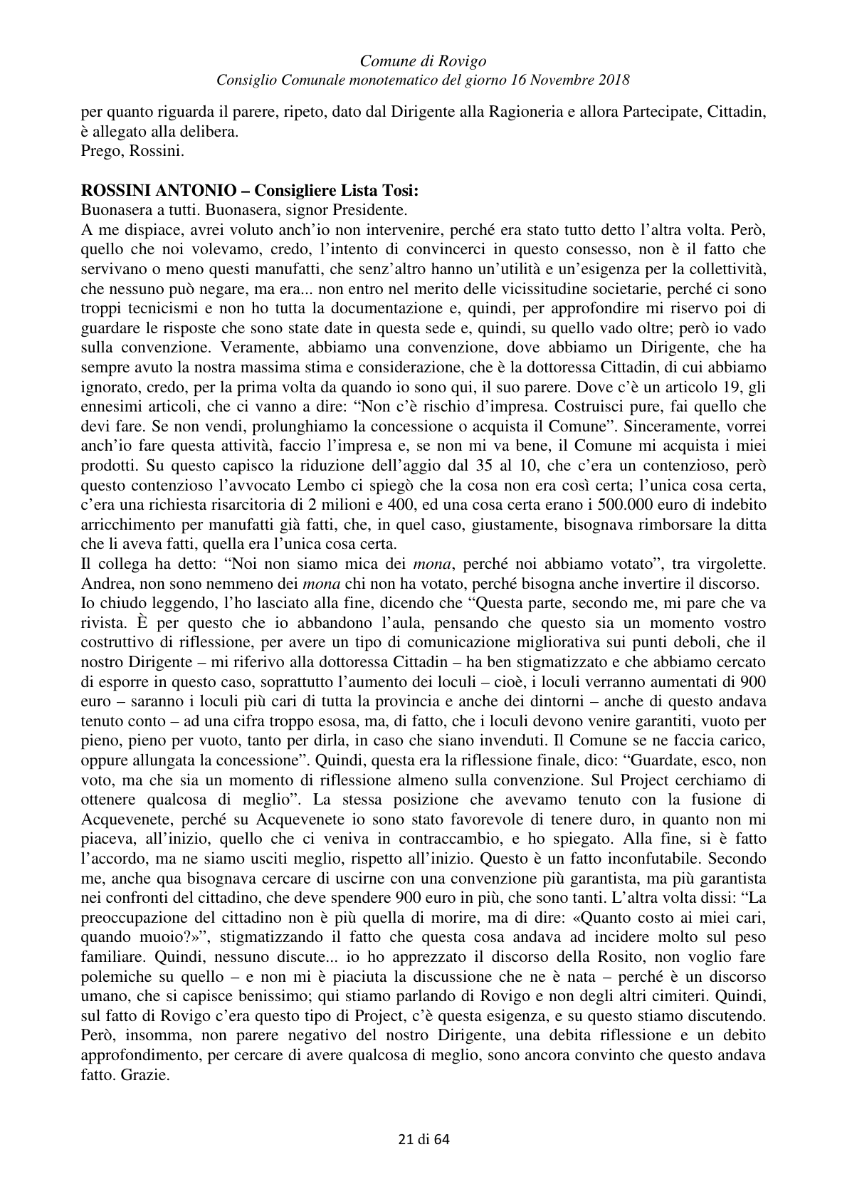 Pagina 21 del verbale