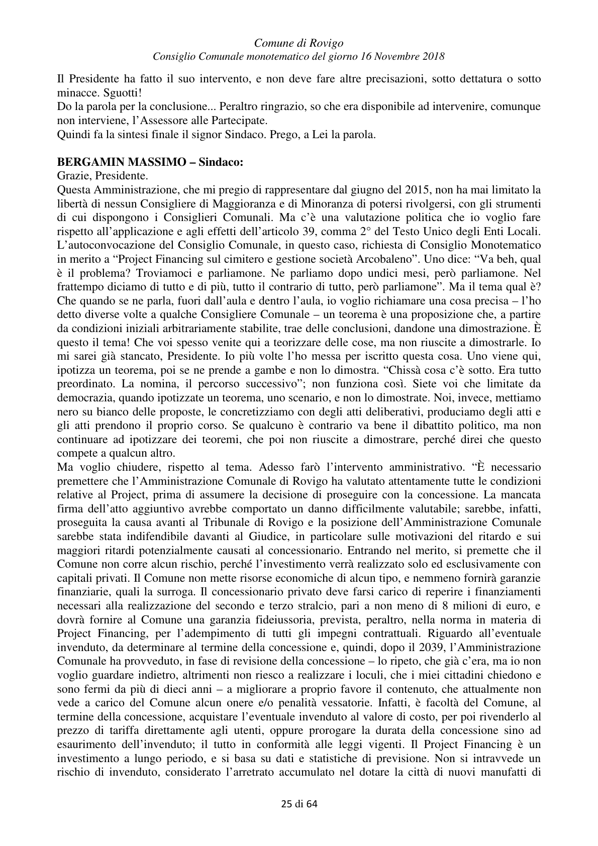Pagina 25 del verbale