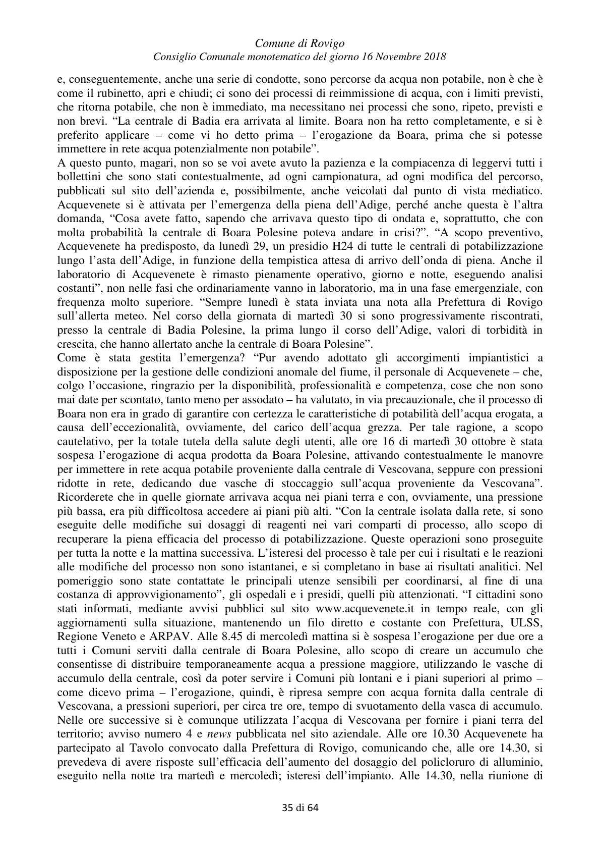 Pagina 35 del verbale