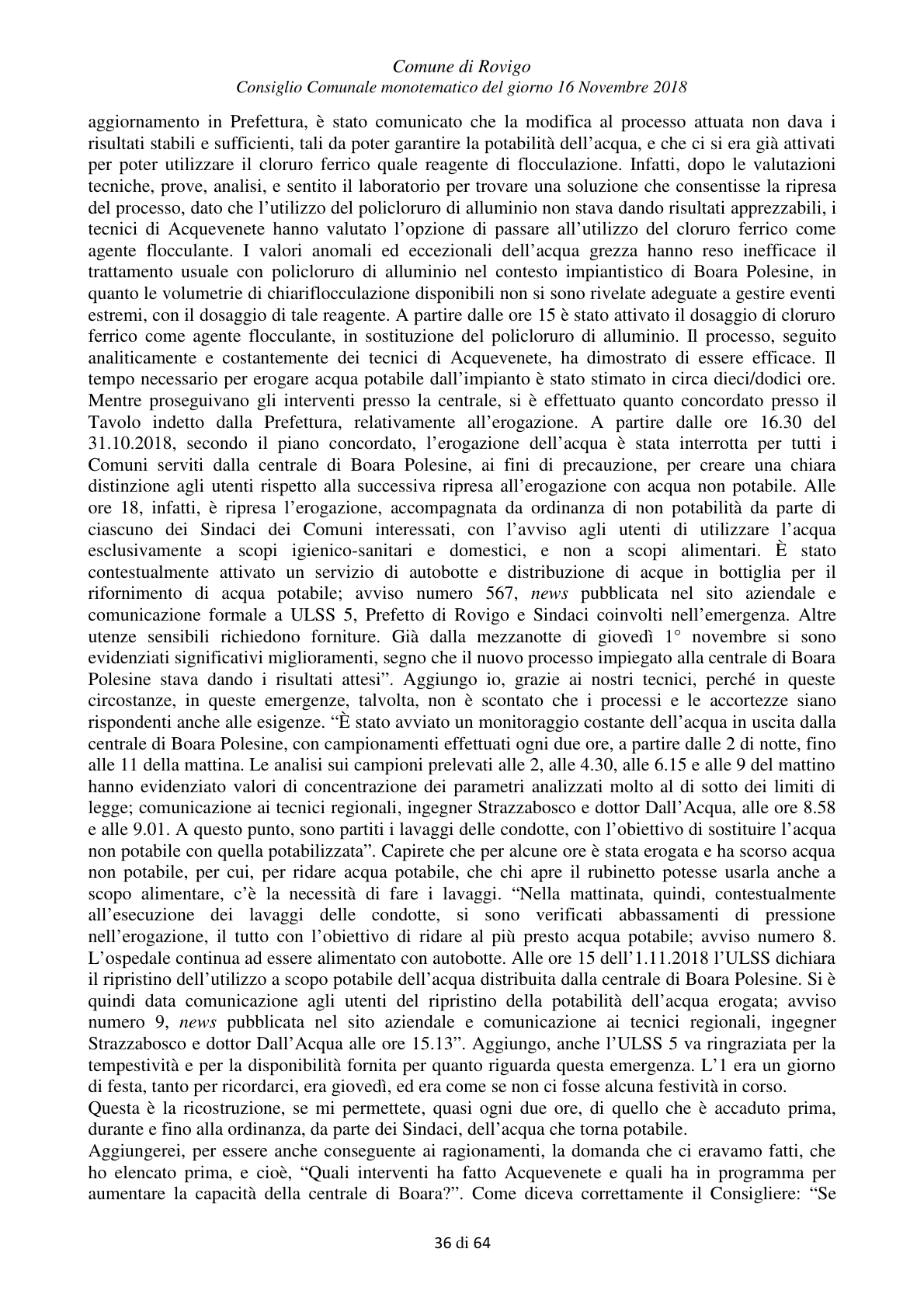 Pagina 36 del verbale
