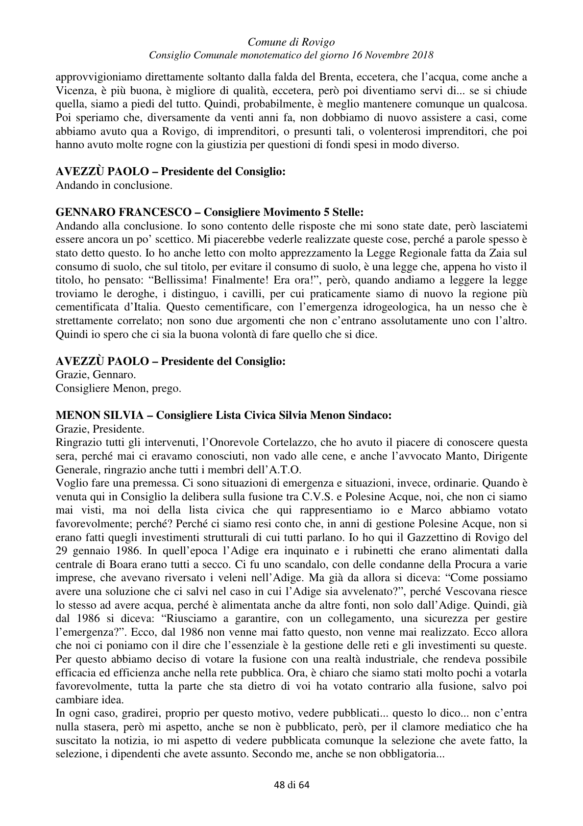 Pagina 48 del verbale