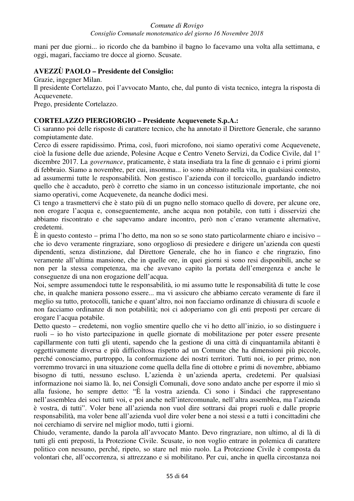 Pagina 55 del verbale