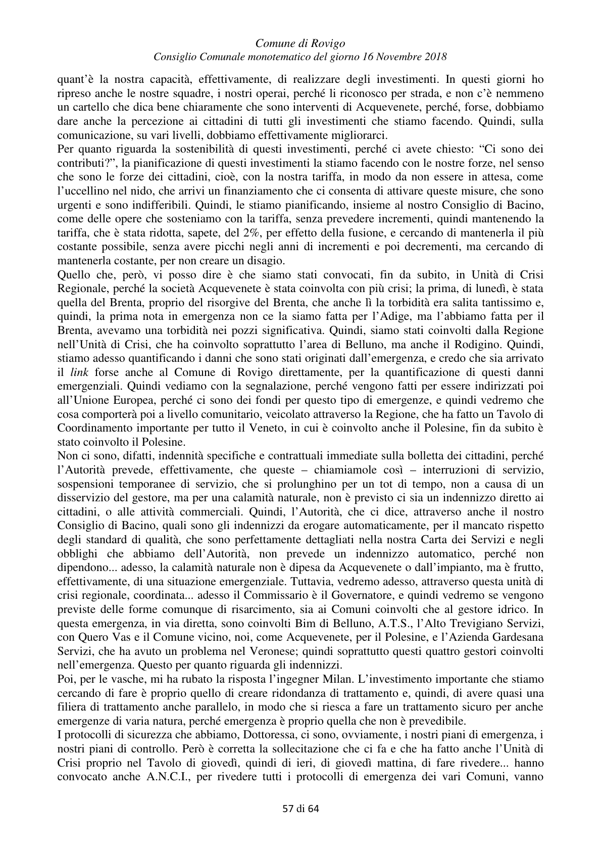 Pagina 57 del verbale