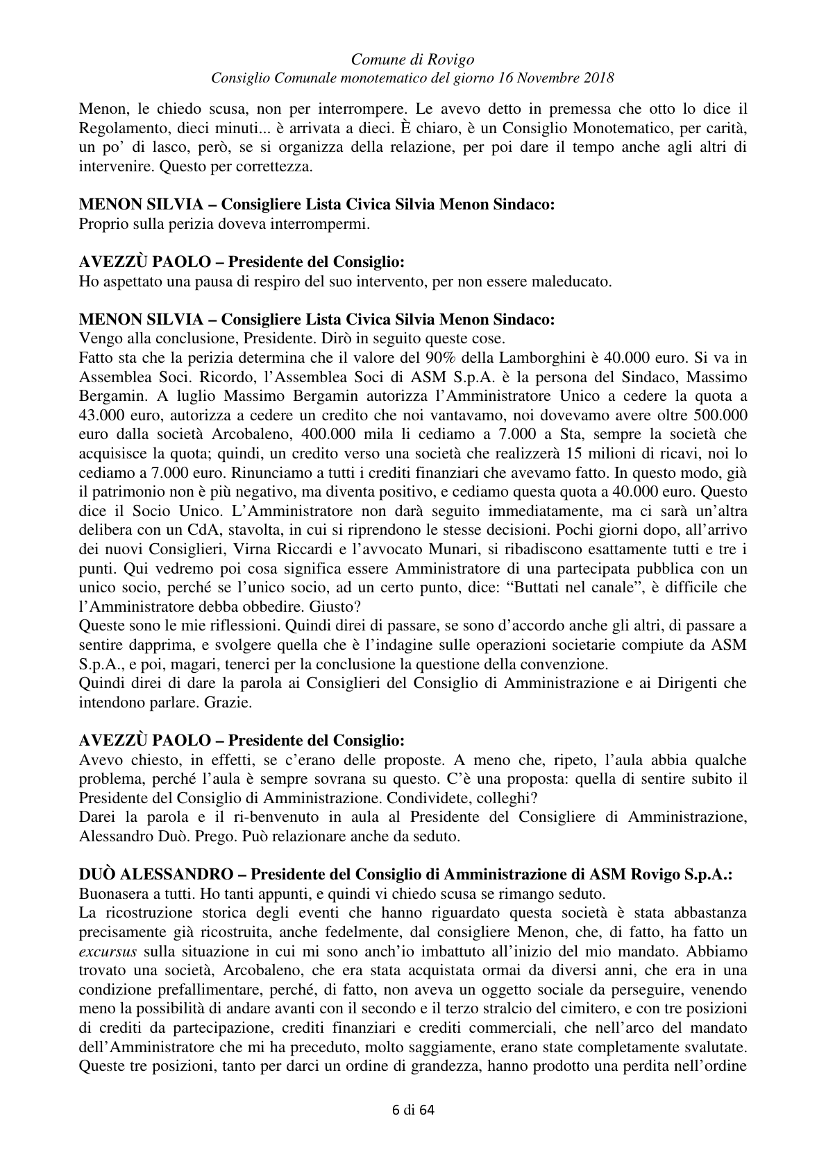 Pagina 6 del verbale