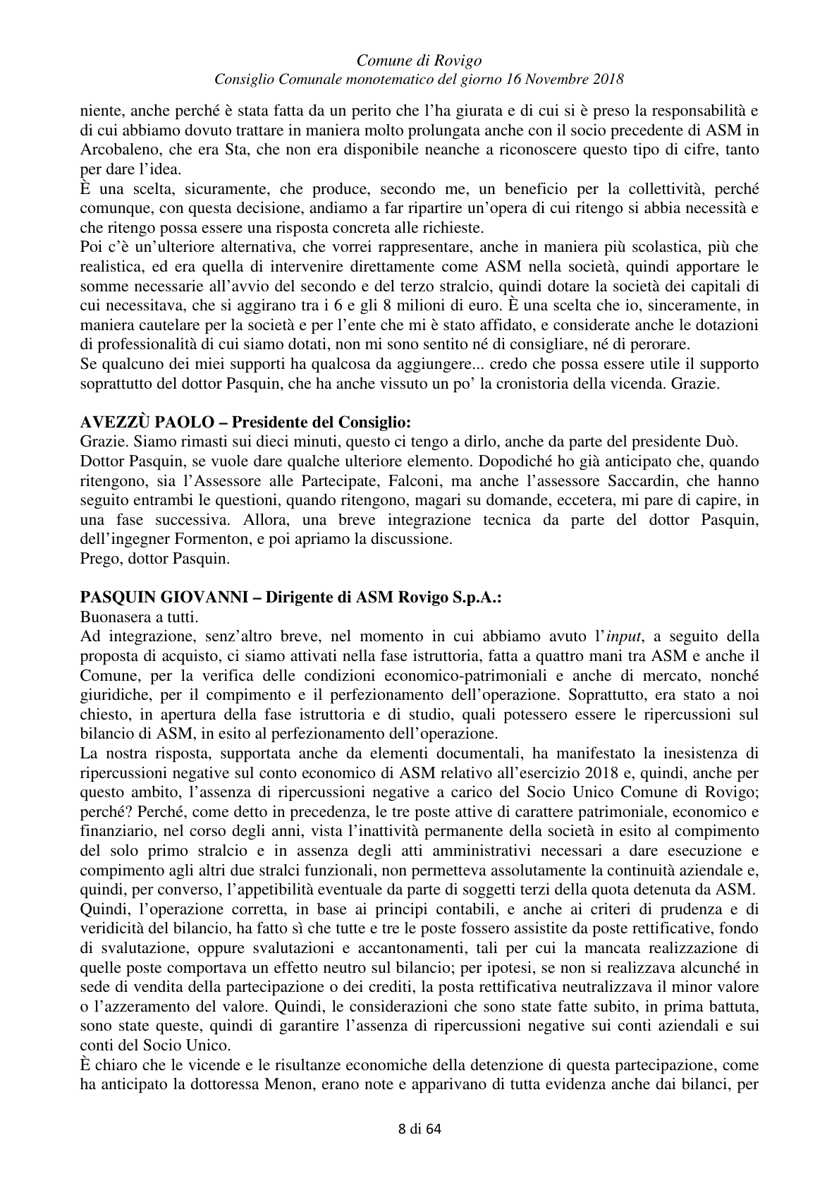 Pagina 8 del verbale