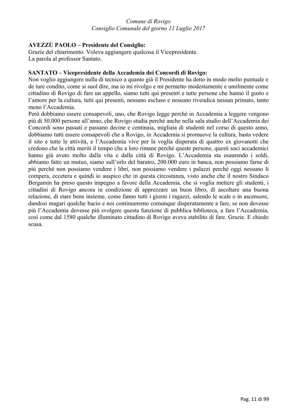 Pagina 11 del verbale