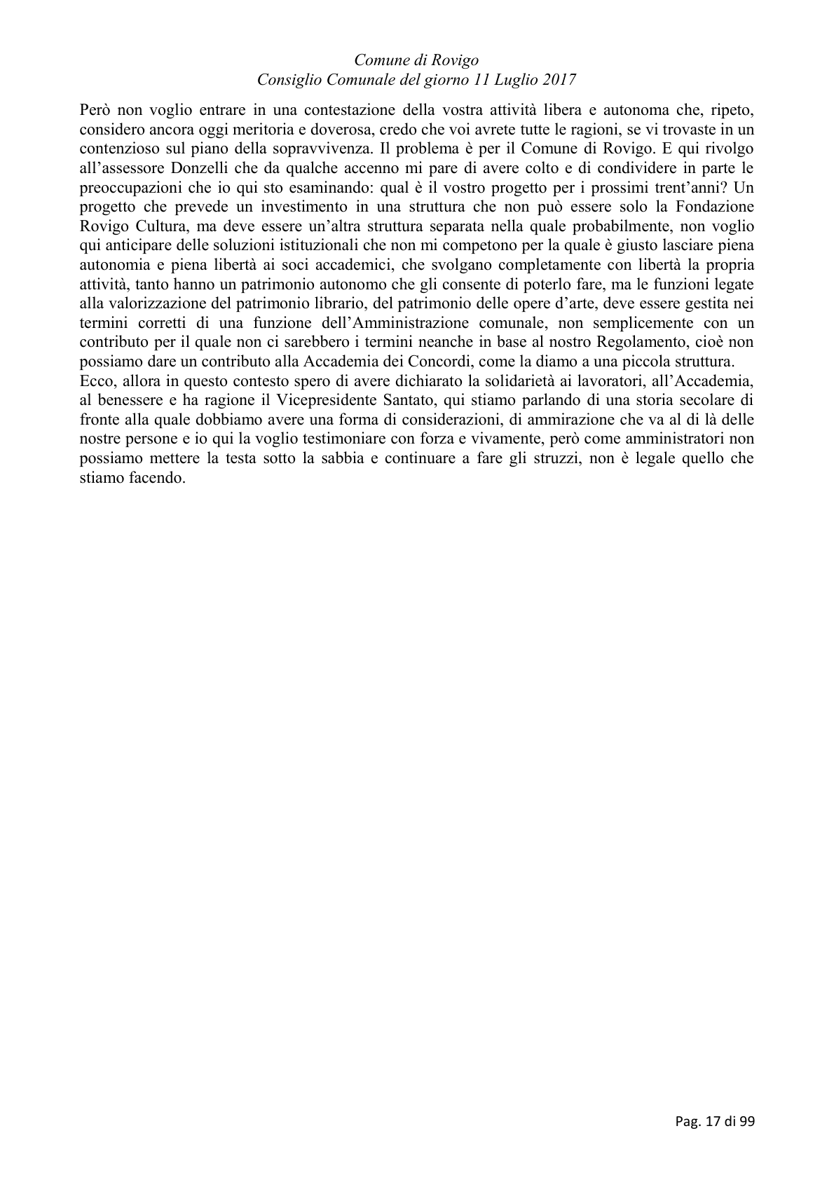Pagina 17 del verbale