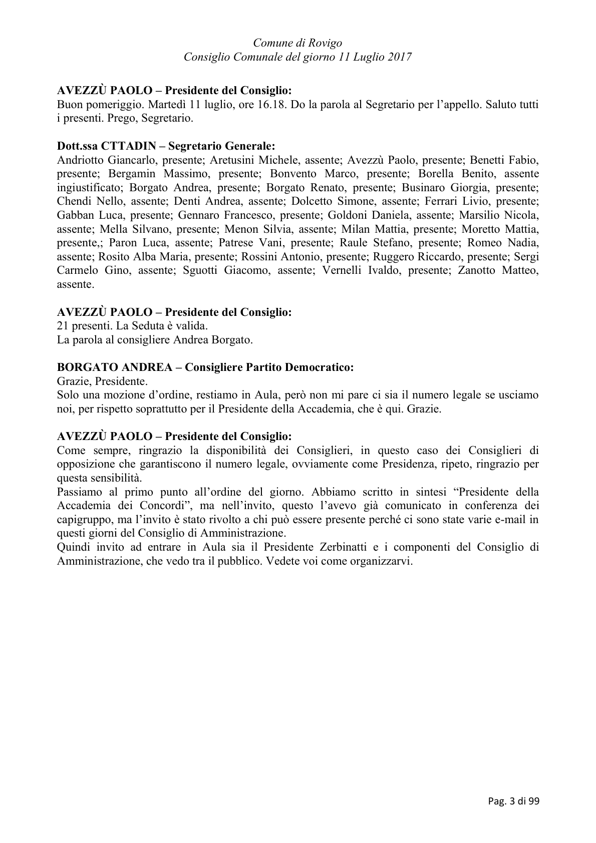 Pagina 3 del verbale